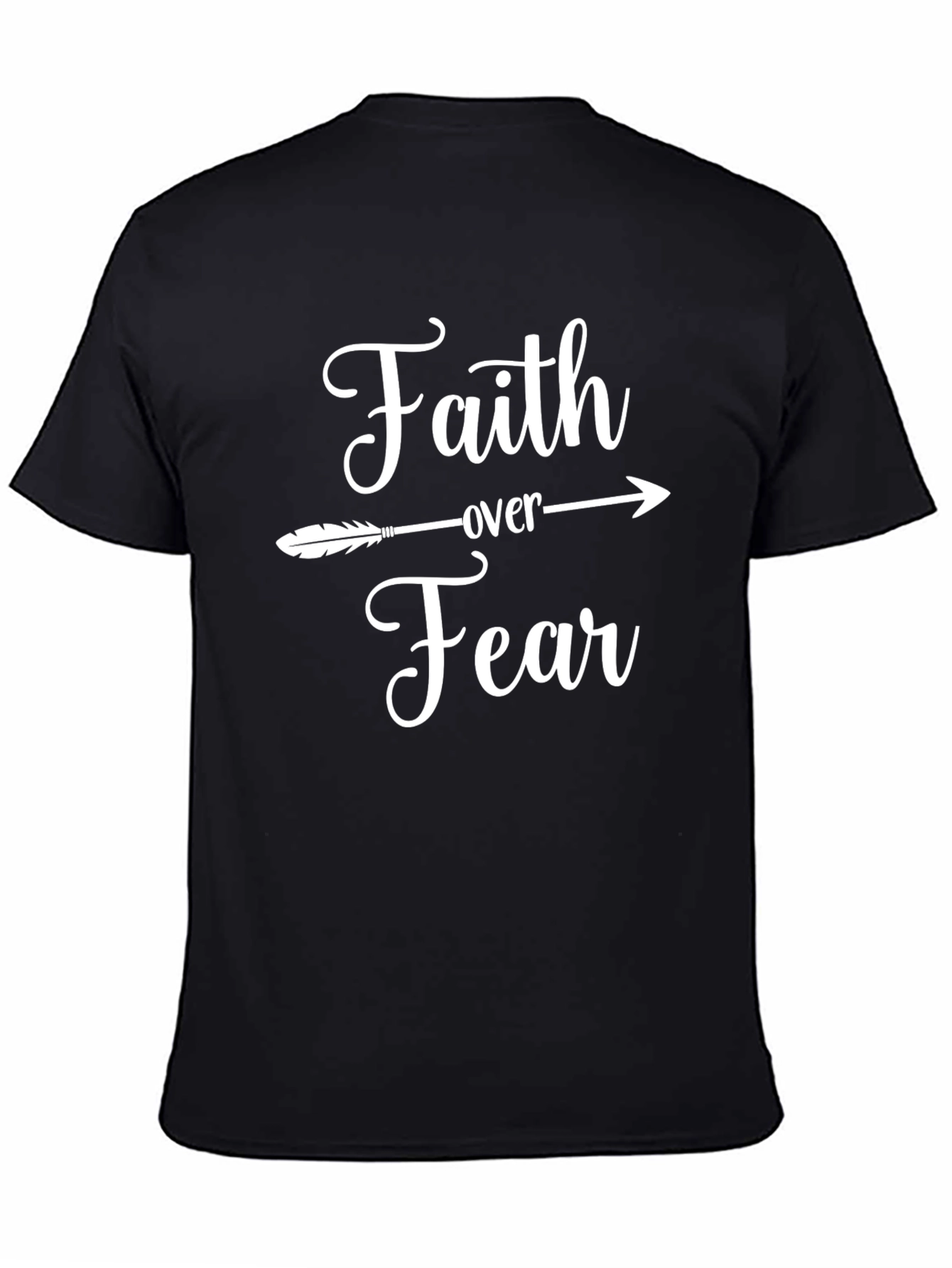 Faith Over Fear Graphic Tee - Inspirational Design