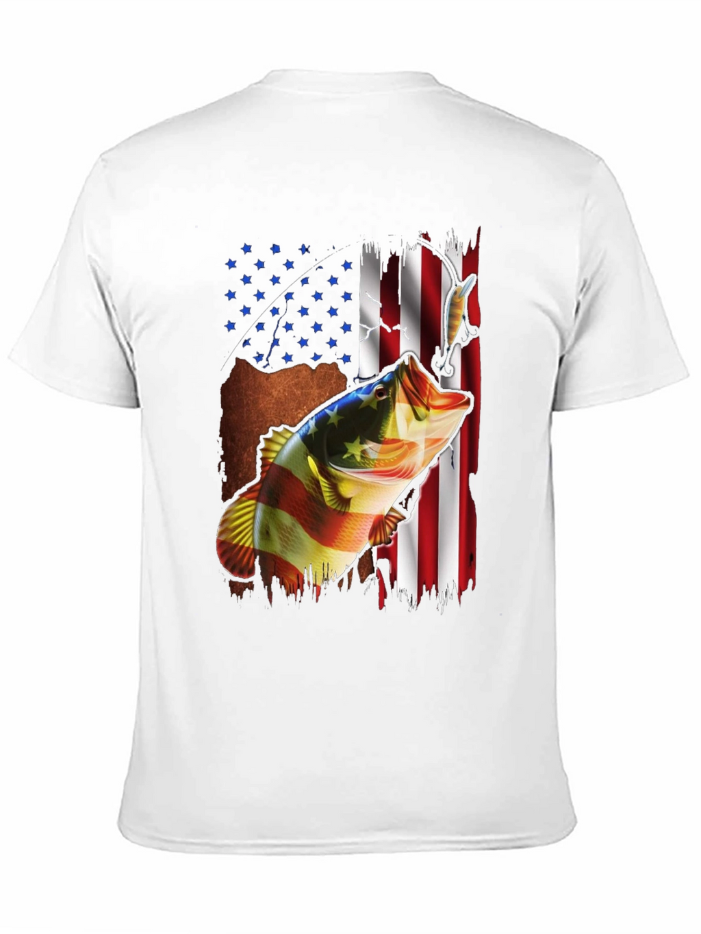 American Flag Fish Graphic Tee