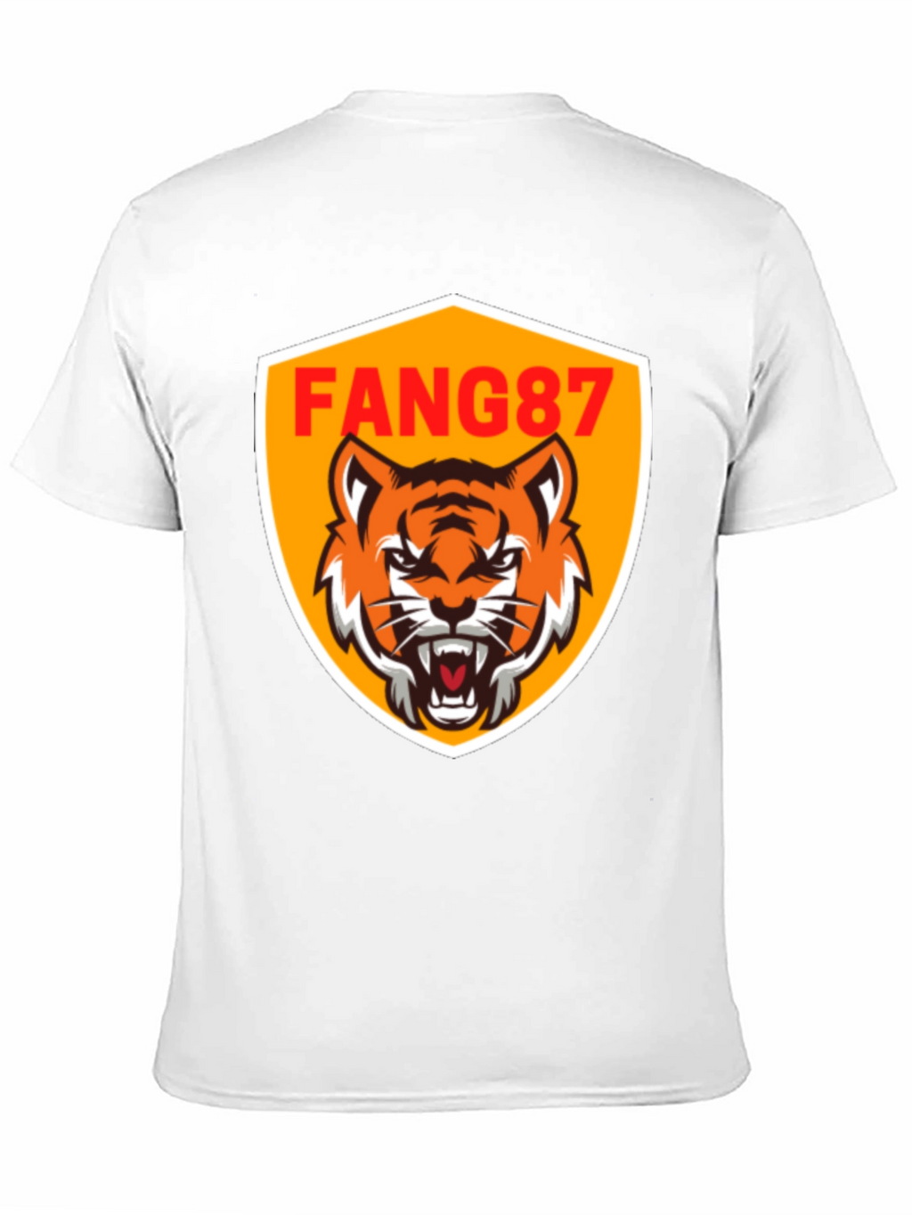 FANG87 Tiger Graphic Black T-Shirt