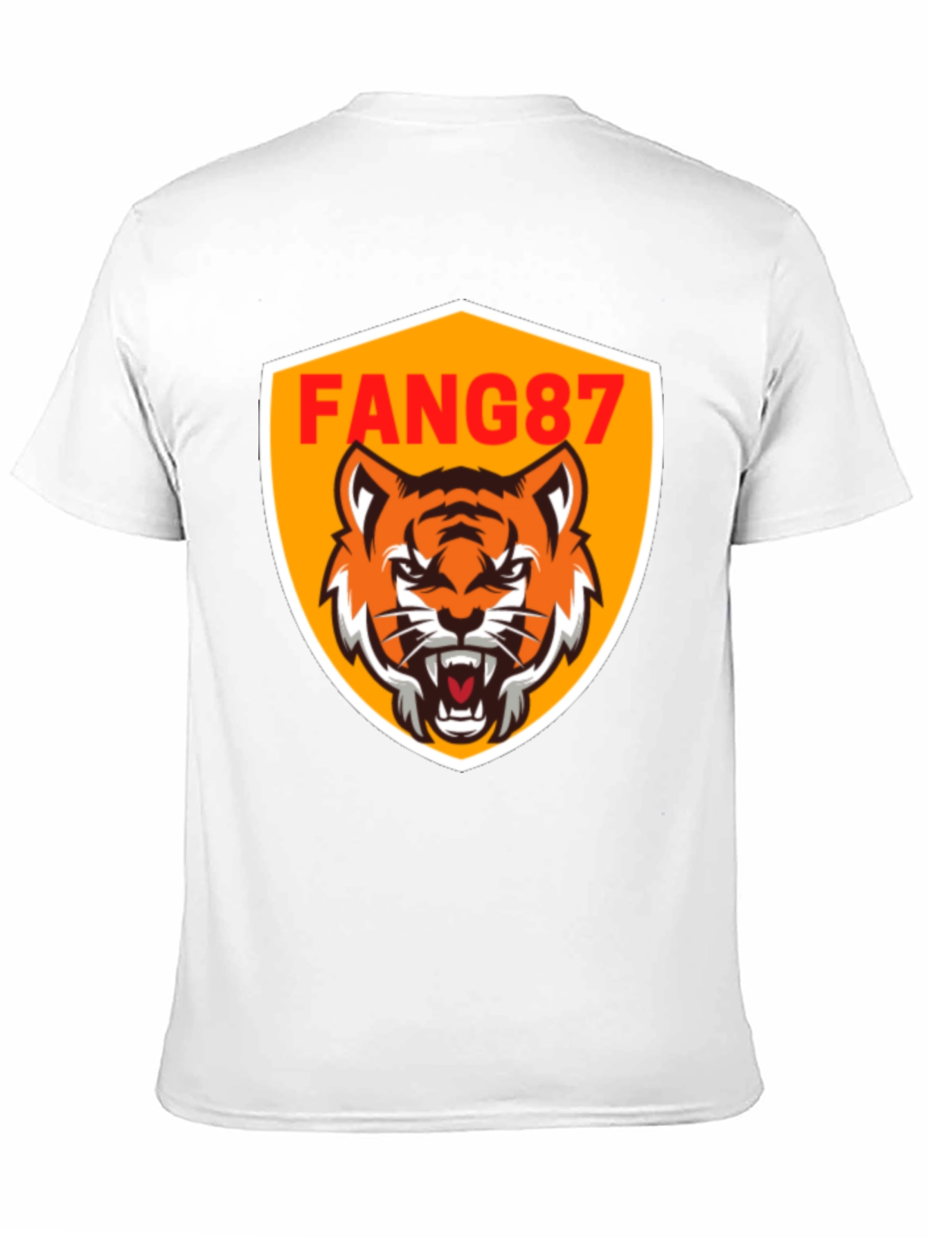 FANG87 Tiger Graphic Black T-Shirt