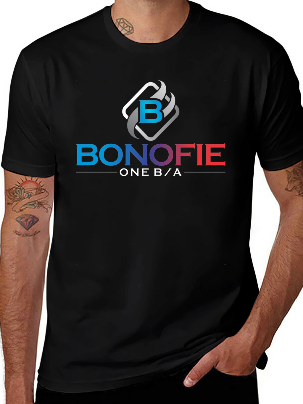 Bonofie One B/A Black T-Shirt