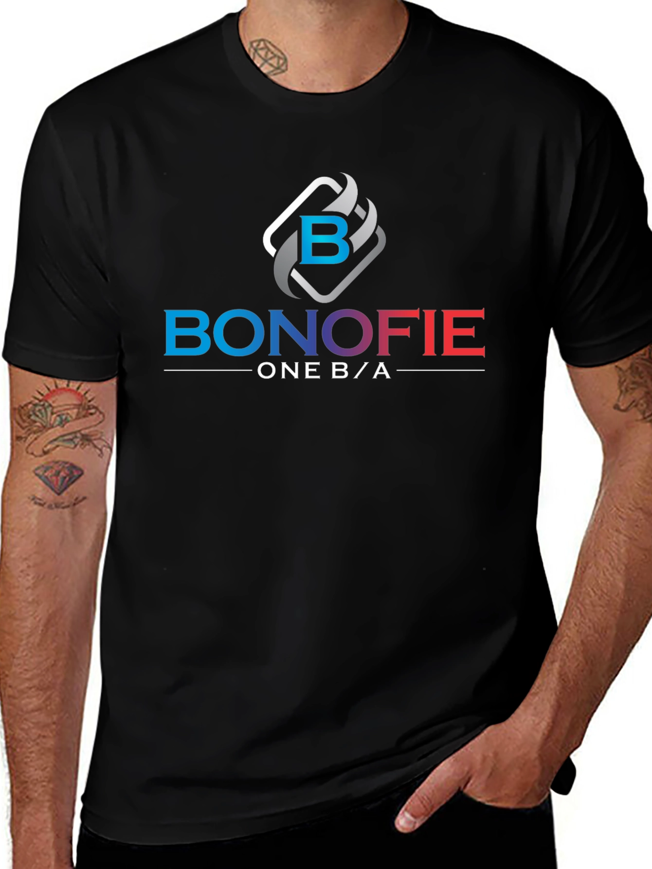 Bonofie One B/A Black T-Shirt