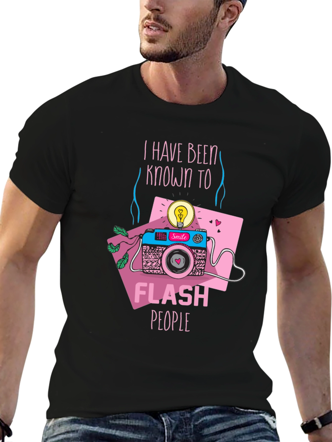 Funny Camera T-Shirt - I Flash People