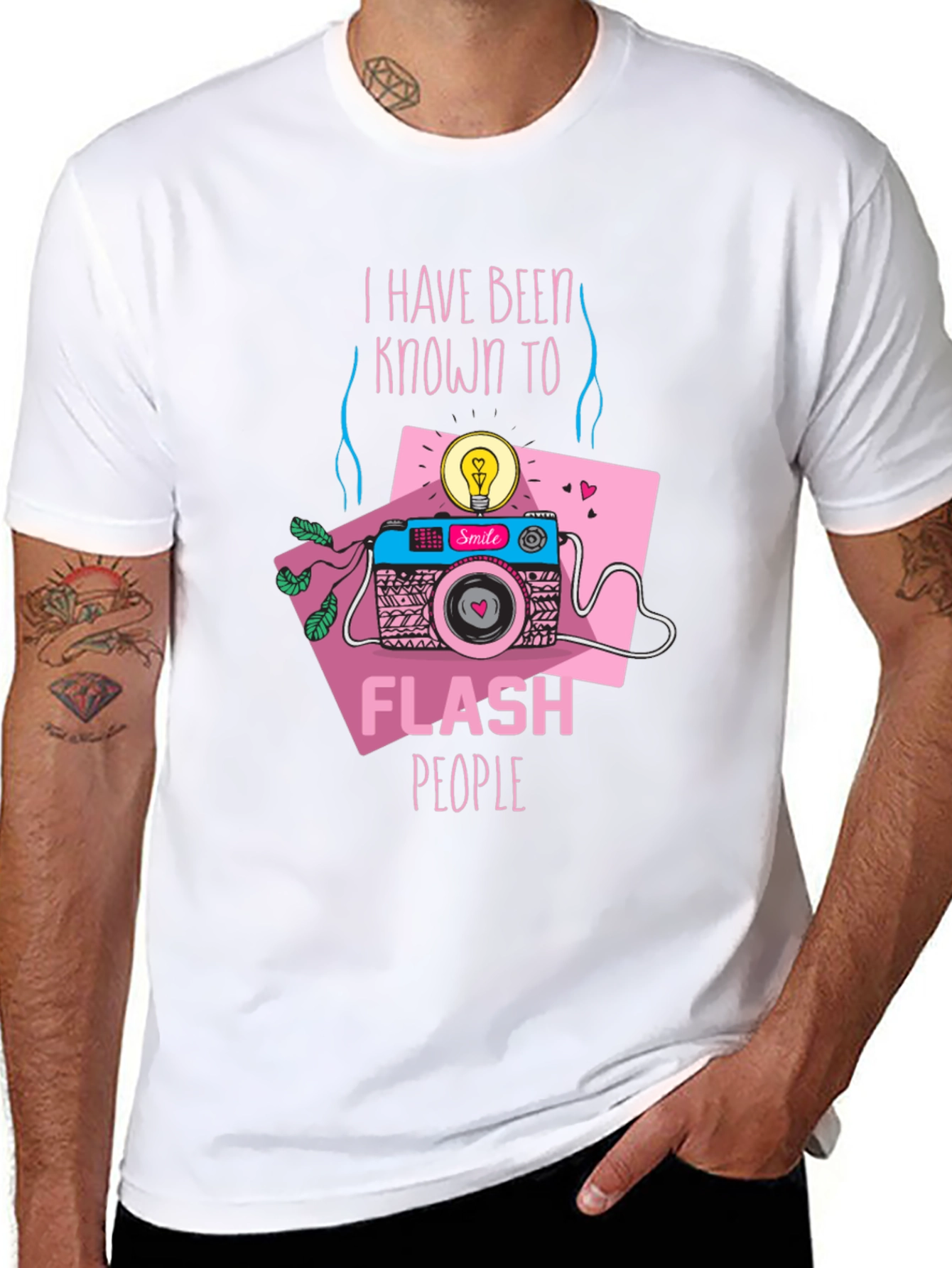 Funny Camera T-Shirt - I Flash People