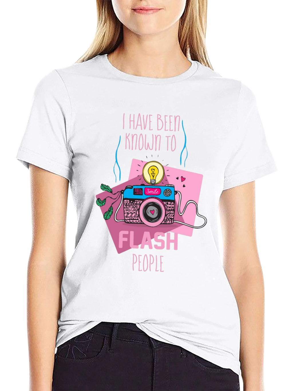 Funny Camera T-Shirt - I Flash People