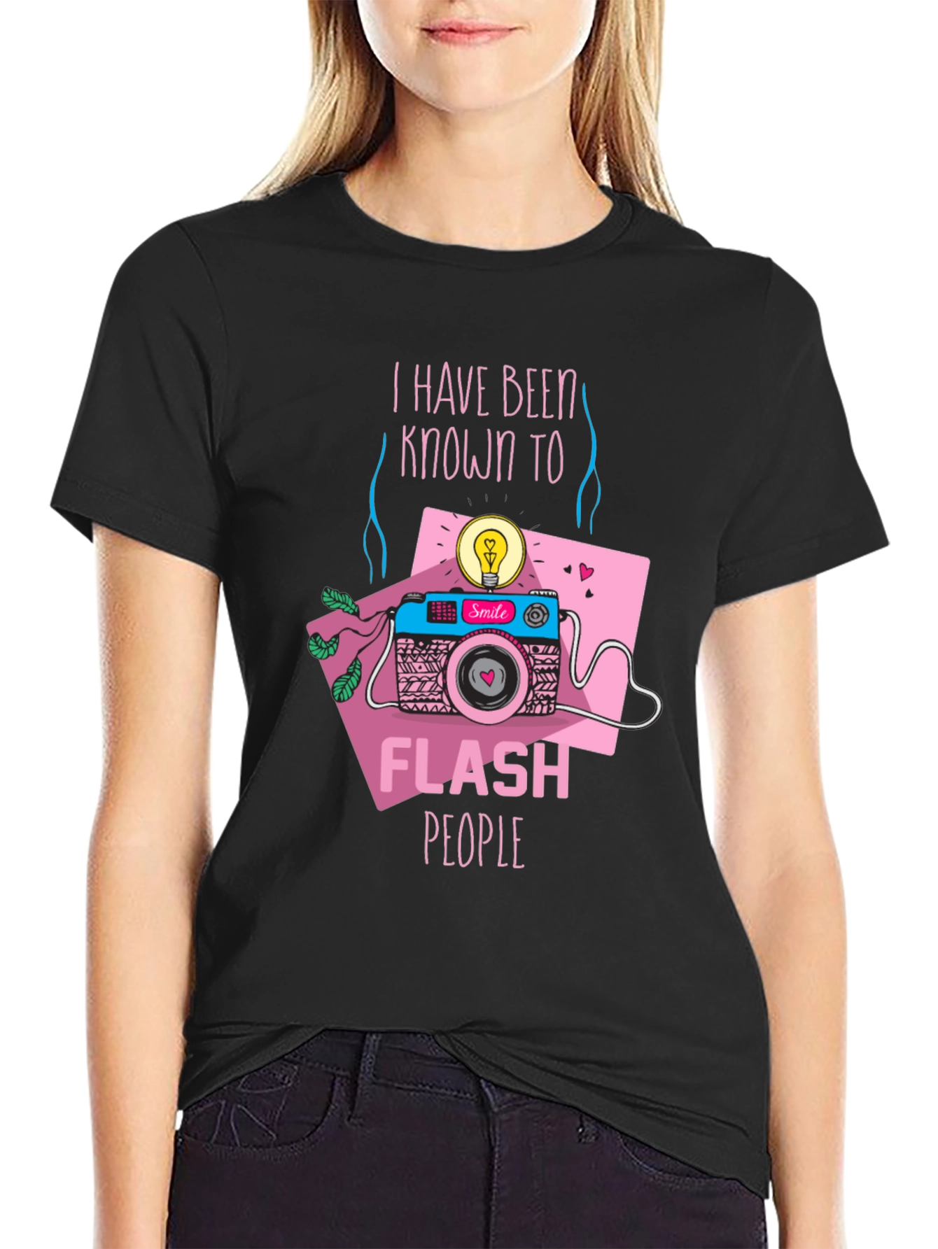 Funny Camera T-Shirt - I Flash People