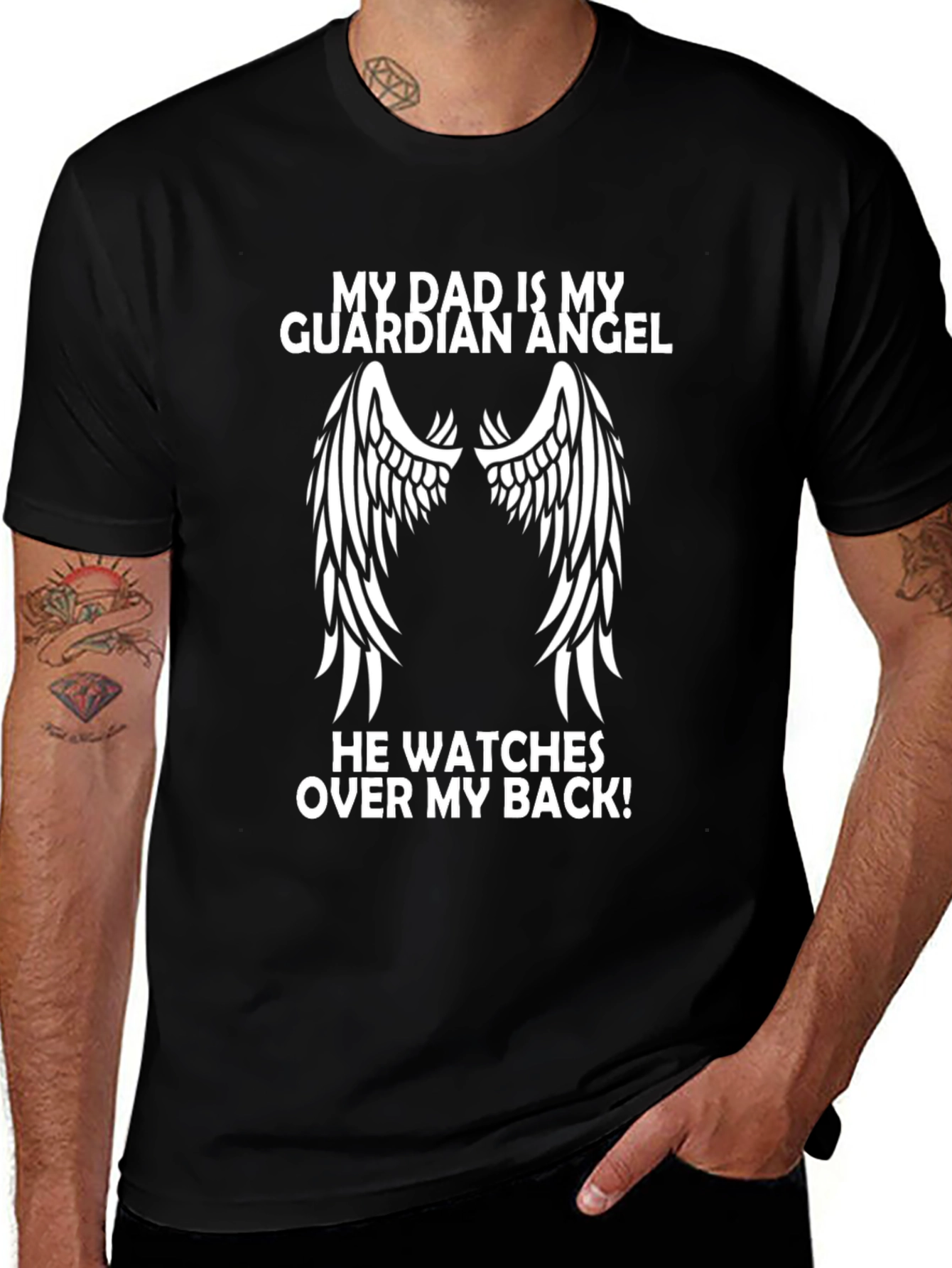 Dad Guardian Angel T-Shirt