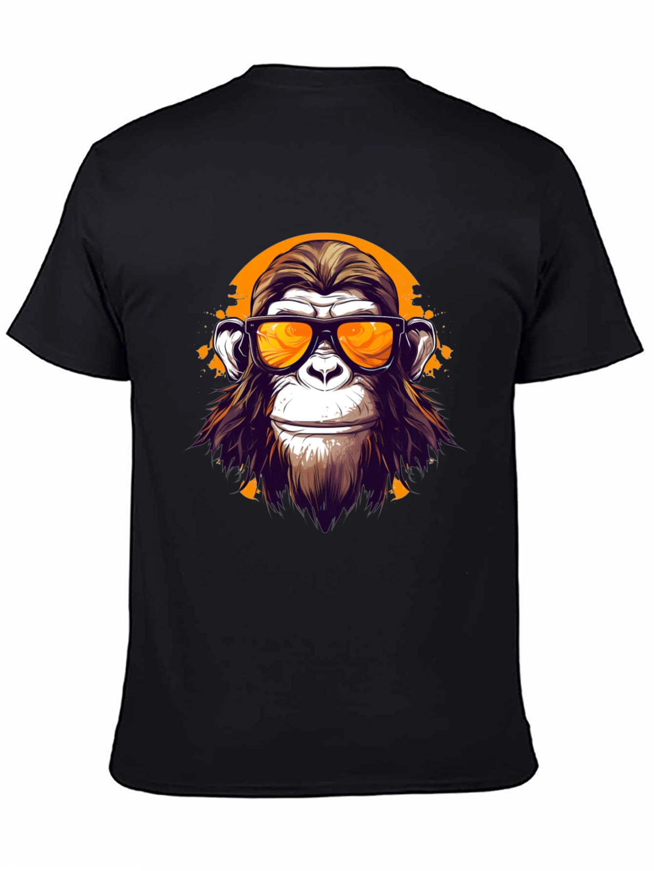 Cool Monkey Graphic T-Shirt - Black