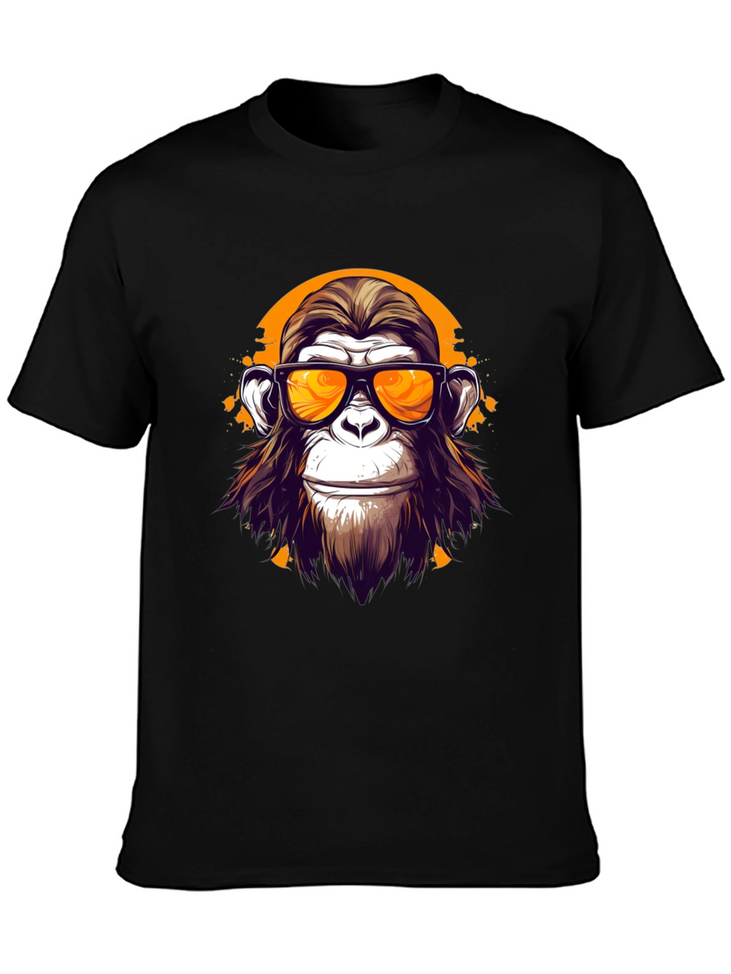 Cool Monkey Graphic T-Shirt - Black