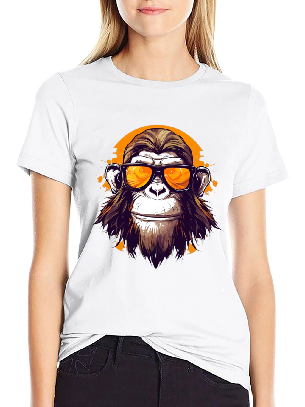 Cool Monkey Graphic T-Shirt - Black