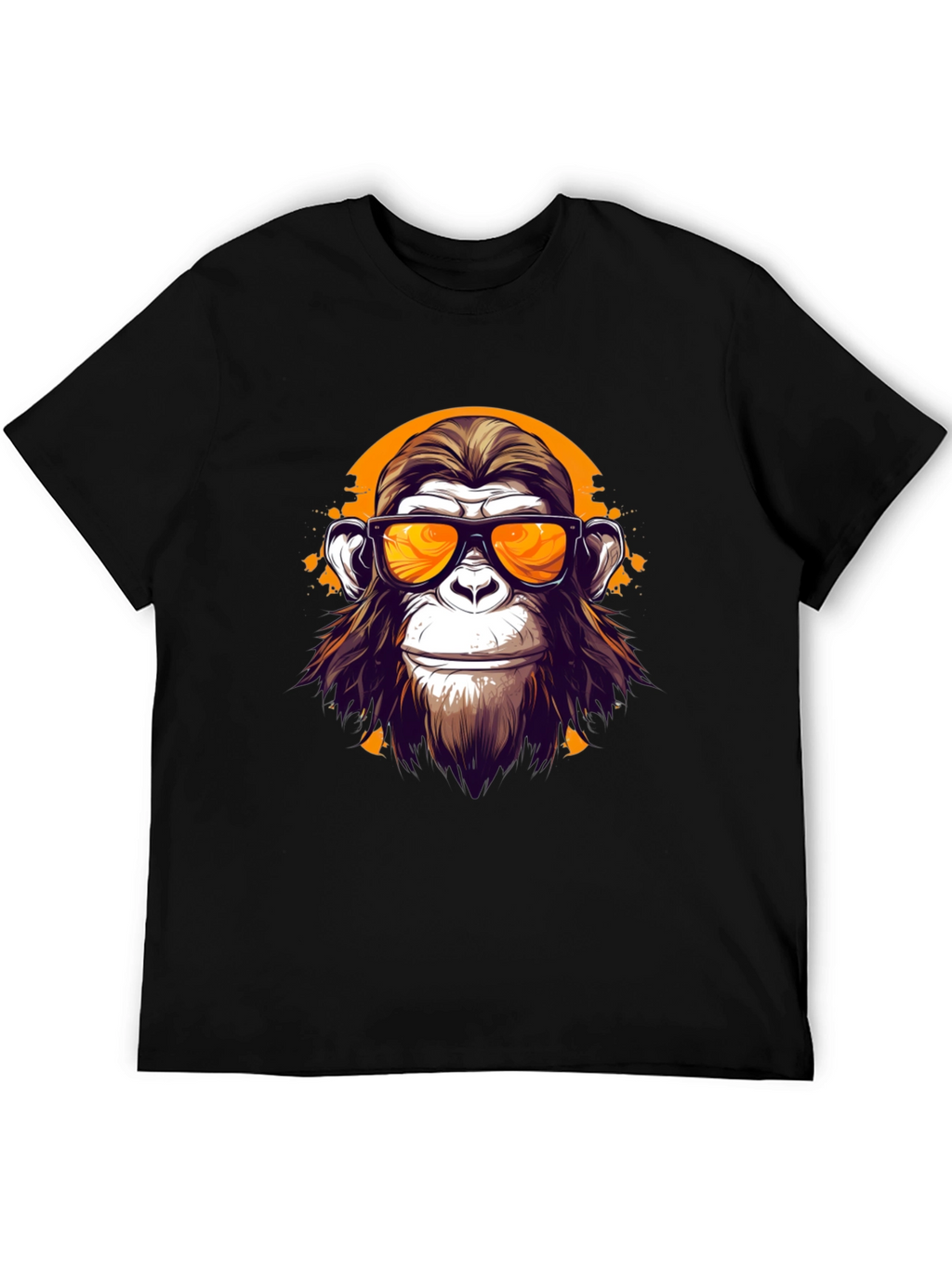 Cool Monkey Graphic T-Shirt - Black