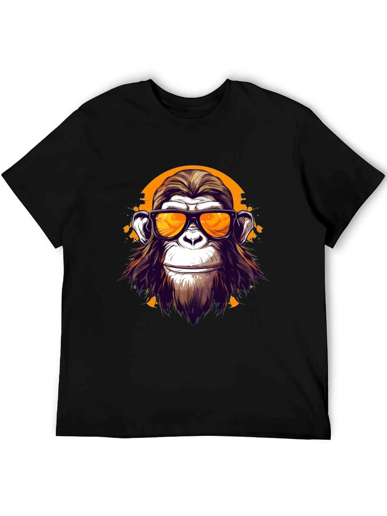 Cool Monkey Graphic T-Shirt - Black
