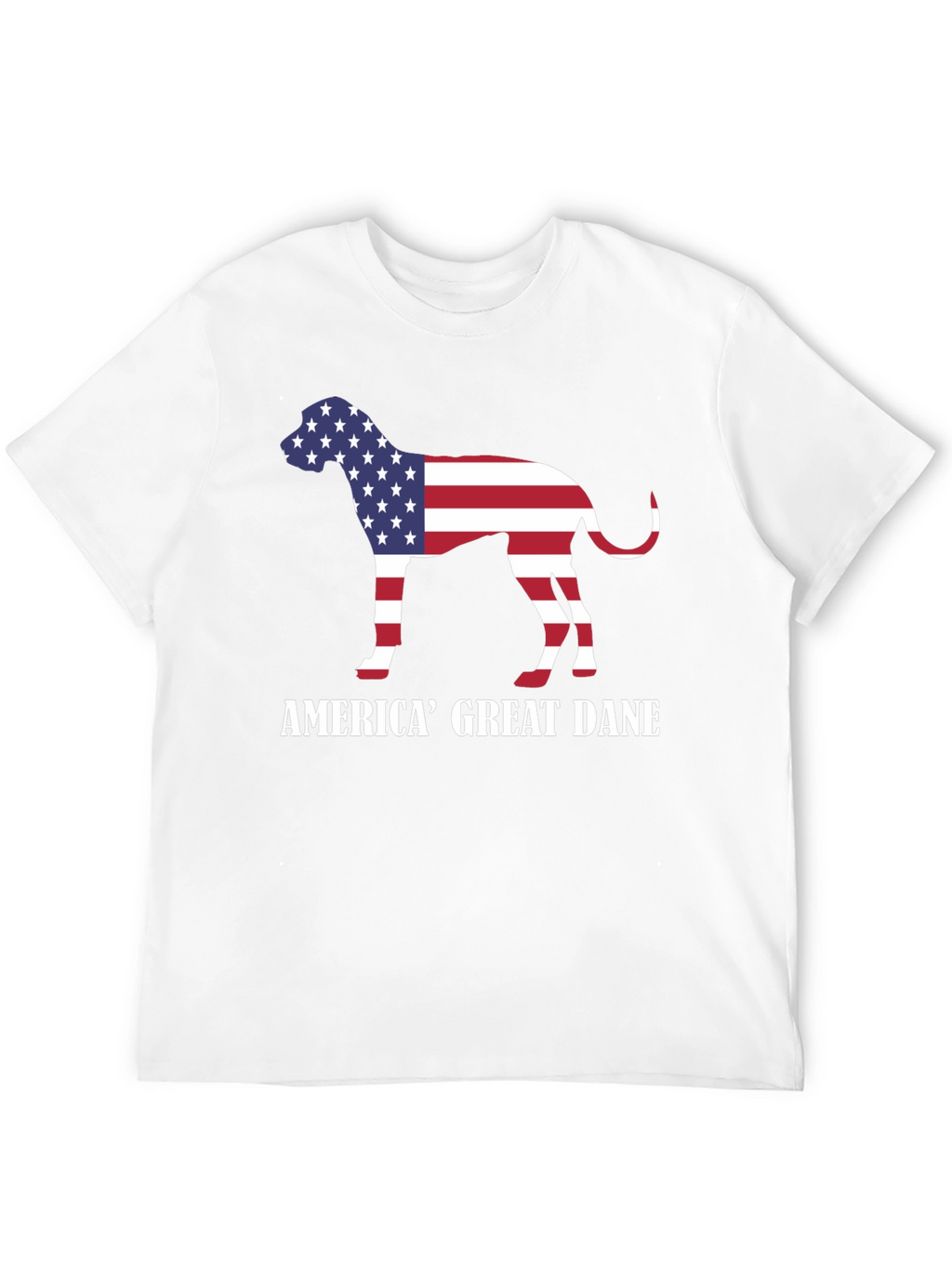 America Great Dane Dog Patriotic T-Shirt