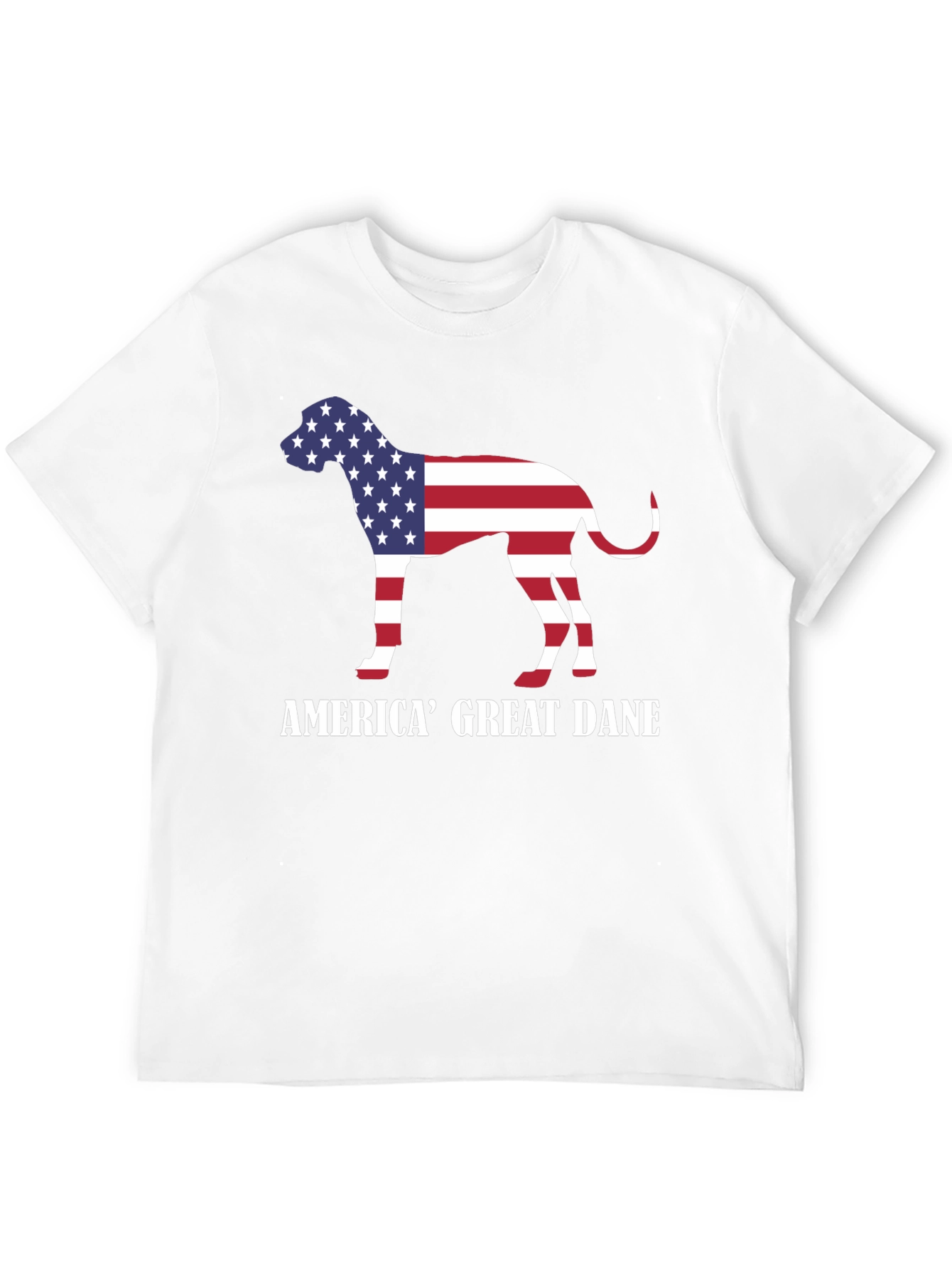 America Great Dane Dog Patriotic T-Shirt