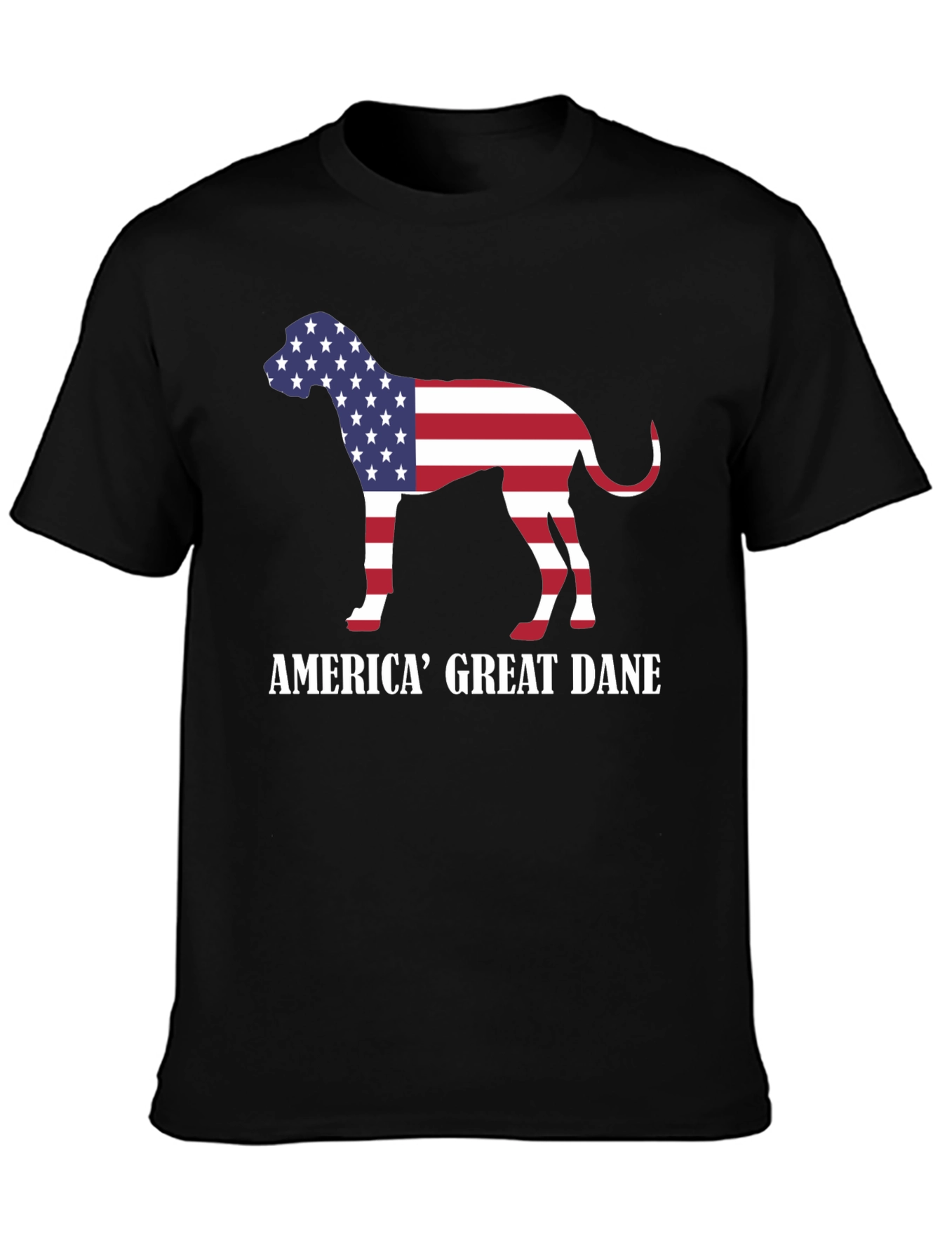 America Great Dane Dog Patriotic T-Shirt