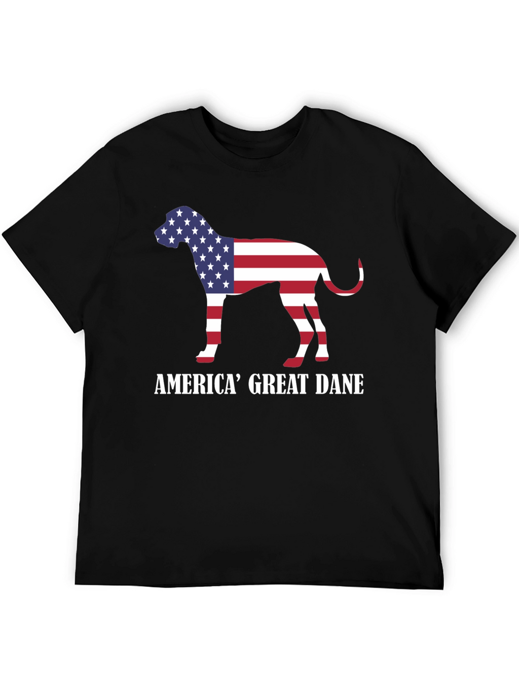 America Great Dane Dog Patriotic T-Shirt