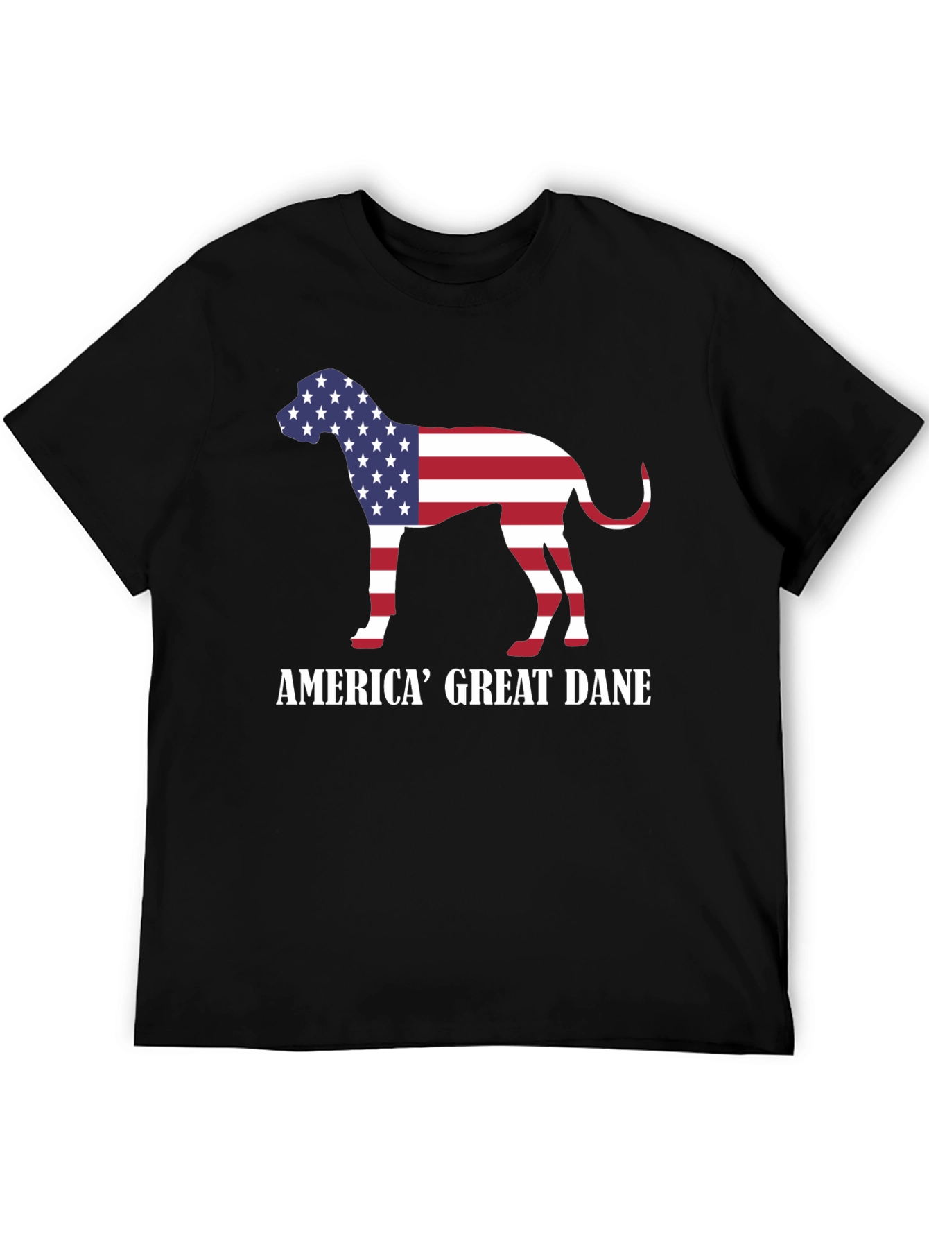 America Great Dane Dog Patriotic T-Shirt