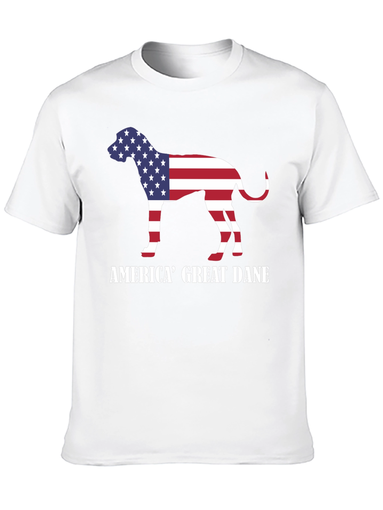 America Great Dane Dog Patriotic T-Shirt