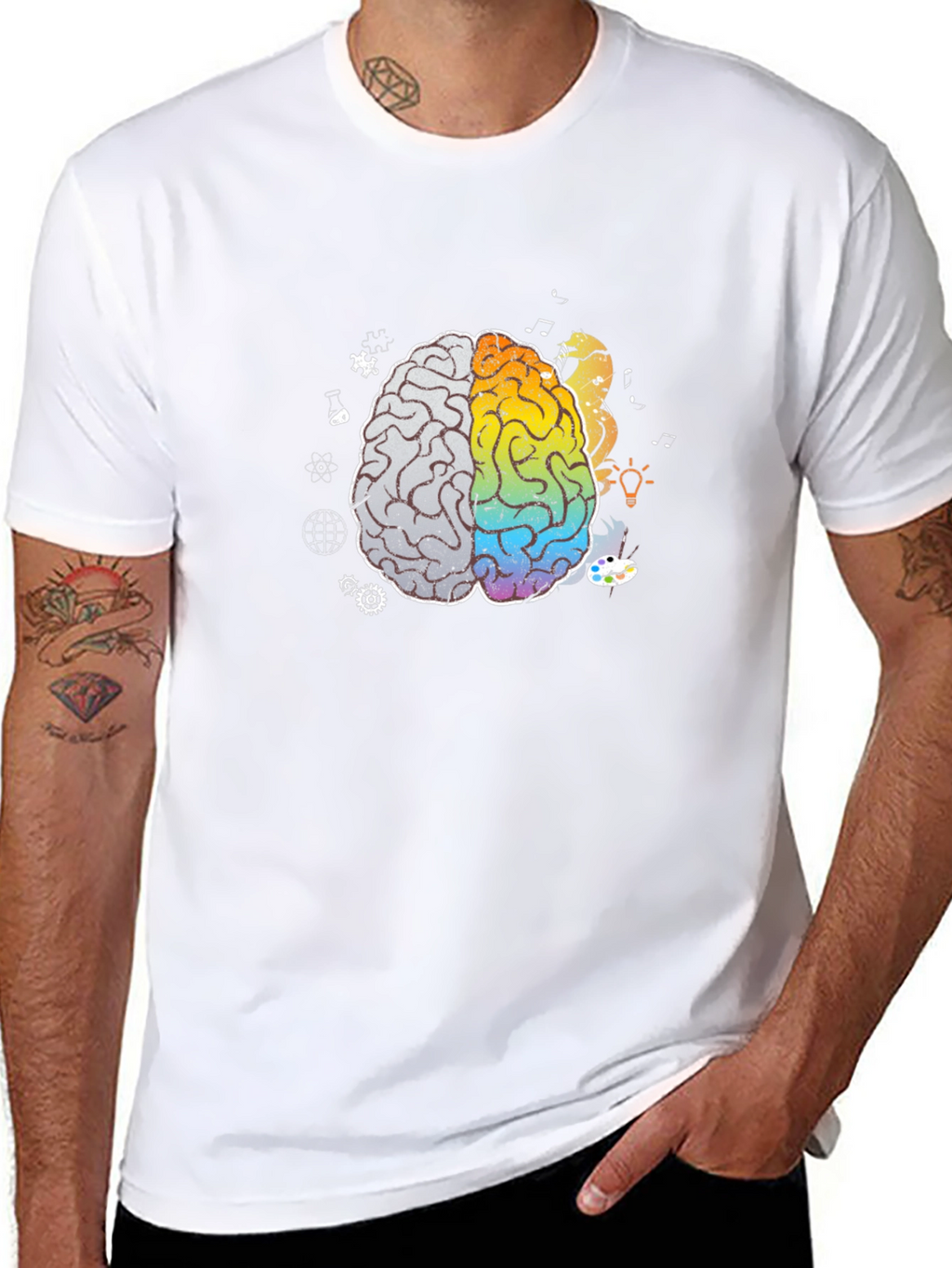 Brain Art T-Shirt - Creative Mind Tee