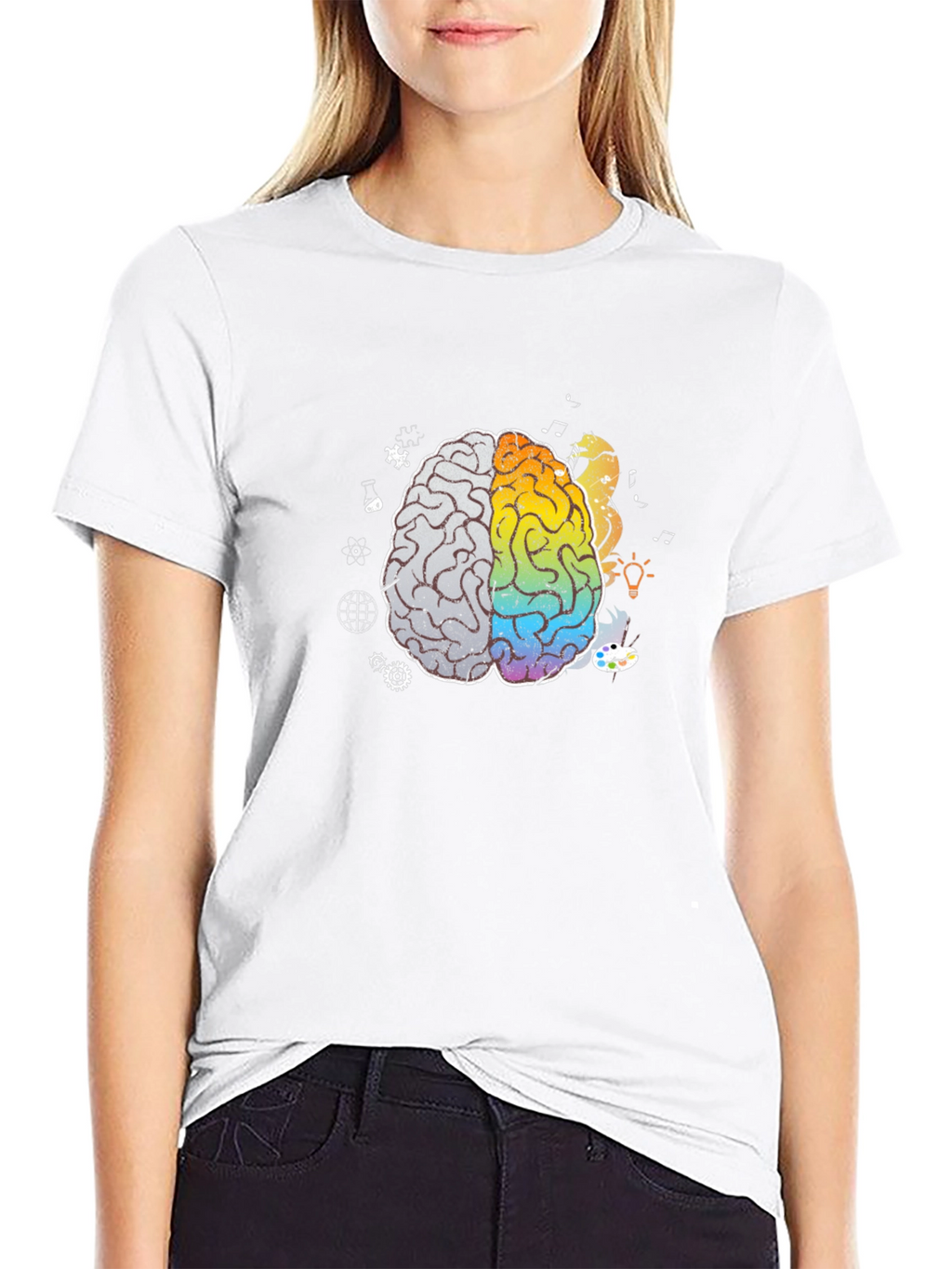 Brain Art T-Shirt - Creative Mind Tee