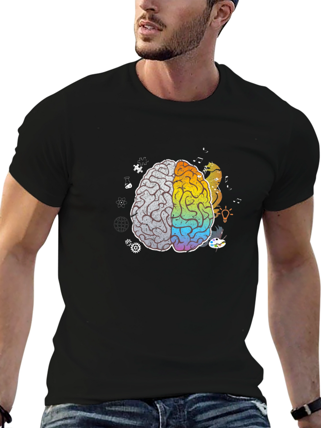 Brain Art T-Shirt - Creative Mind Tee