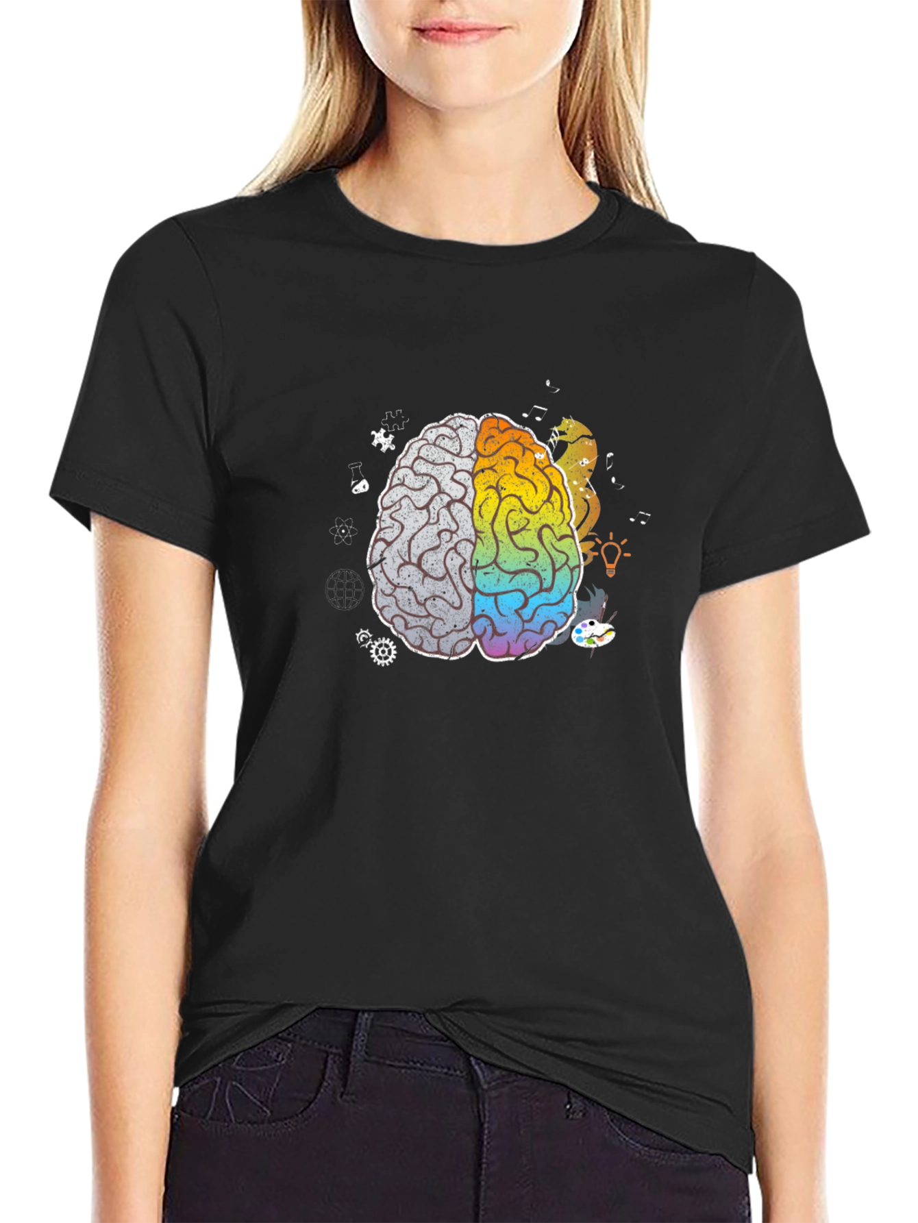 Brain Art T-Shirt - Creative Mind Tee