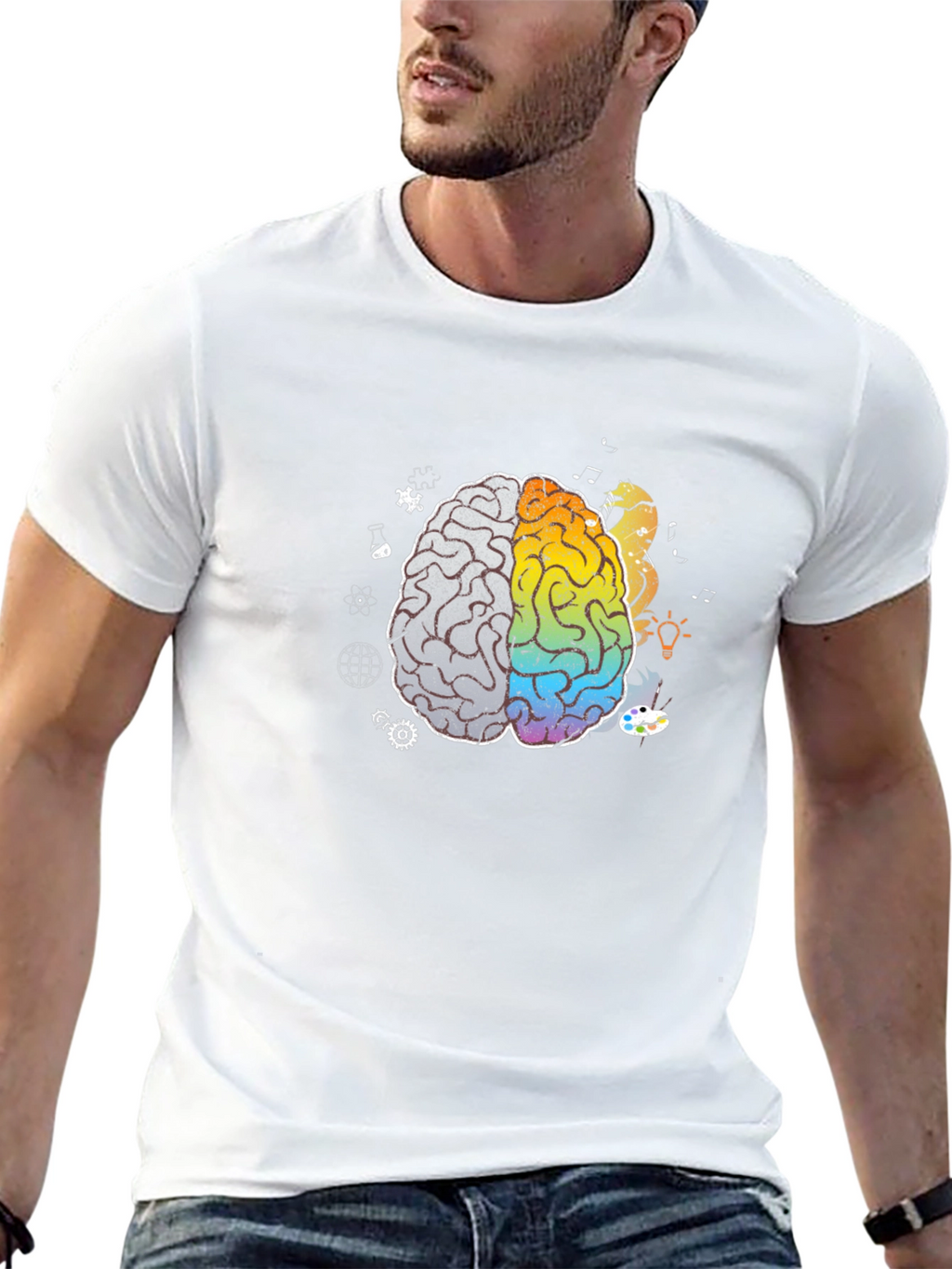 Brain Art T-Shirt - Creative Mind Tee