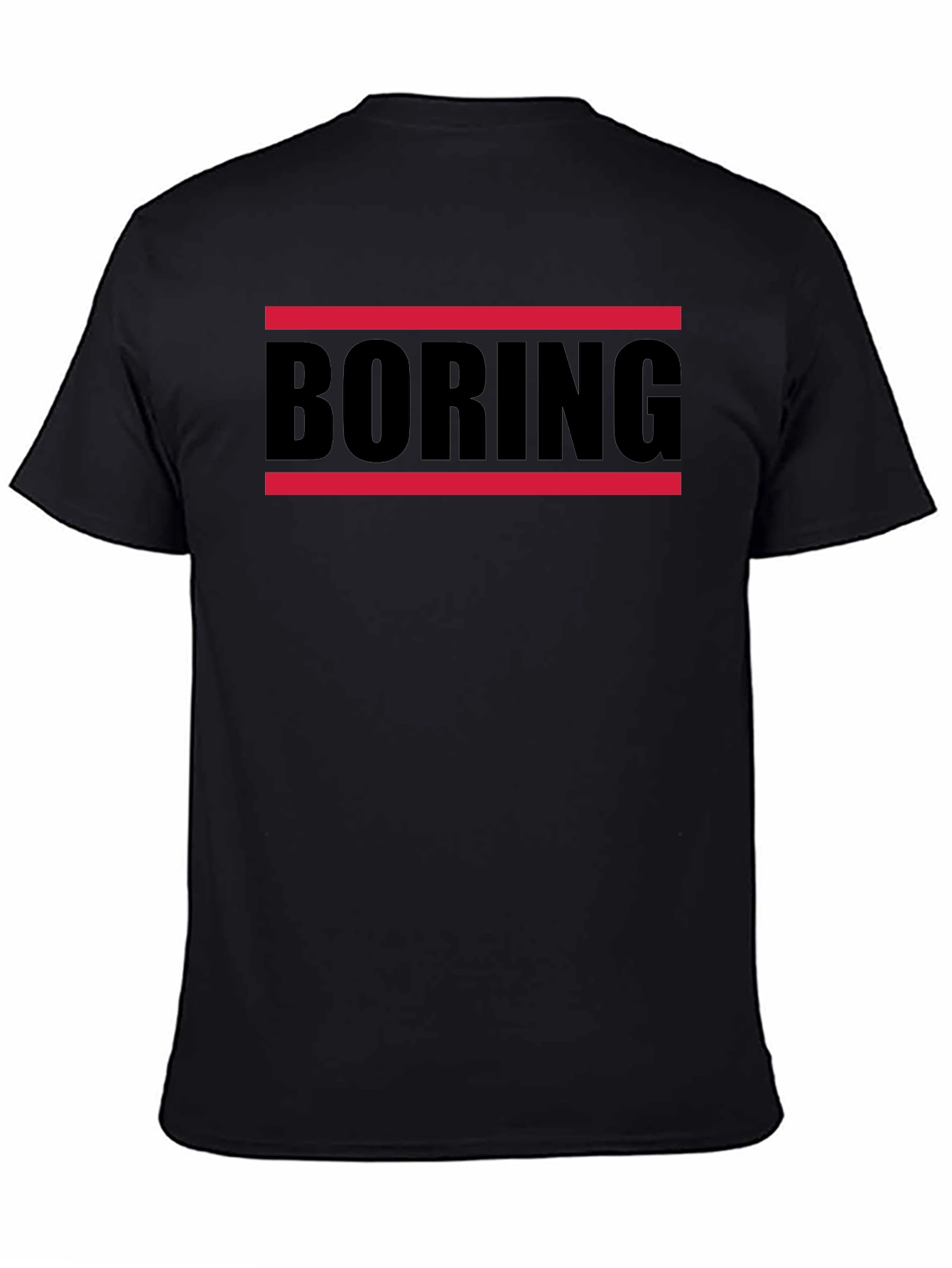 Boring Graphic T-Shirt - Mens Black Tee