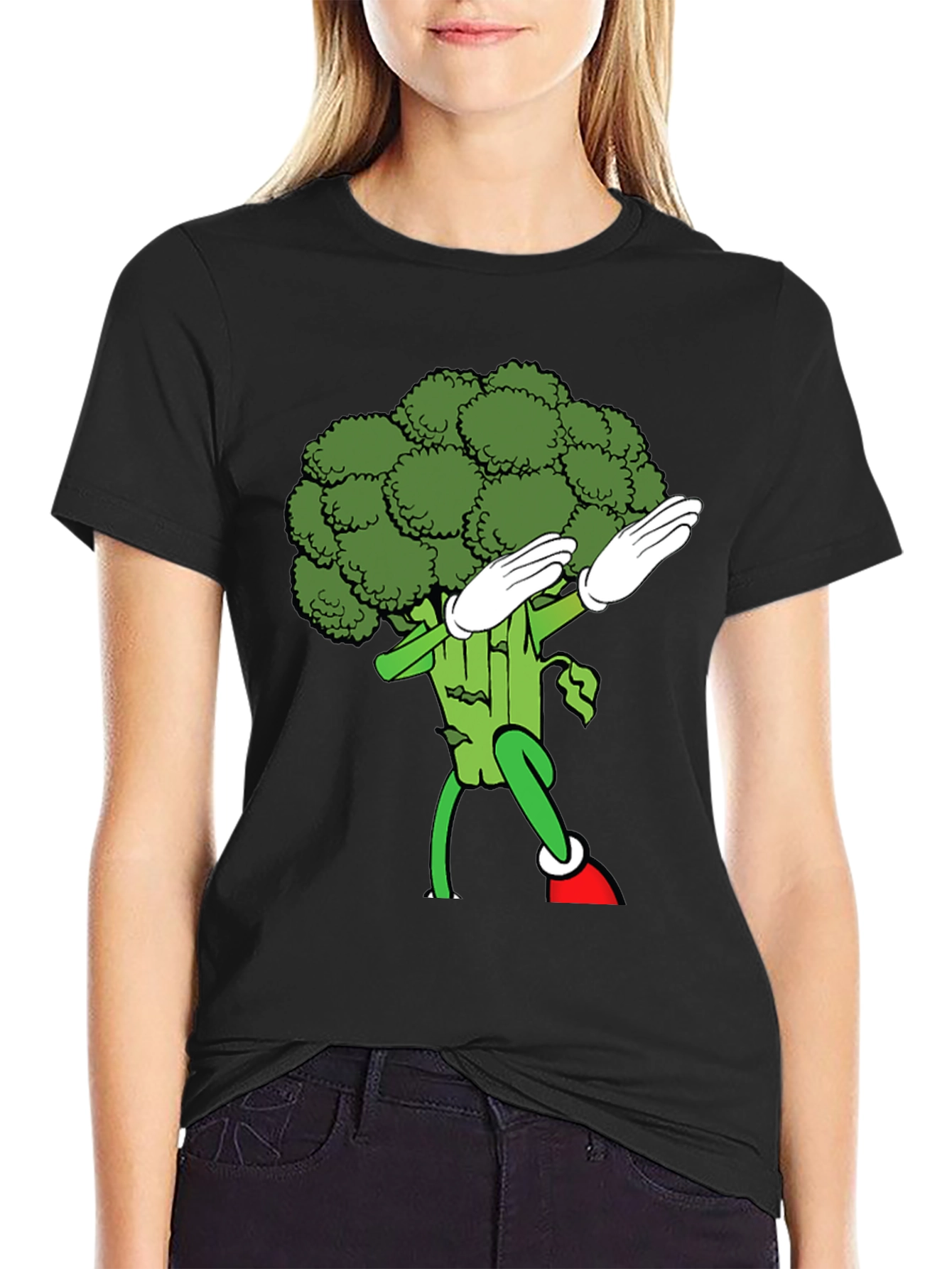 Dabbing Broccoli Graphic Tee