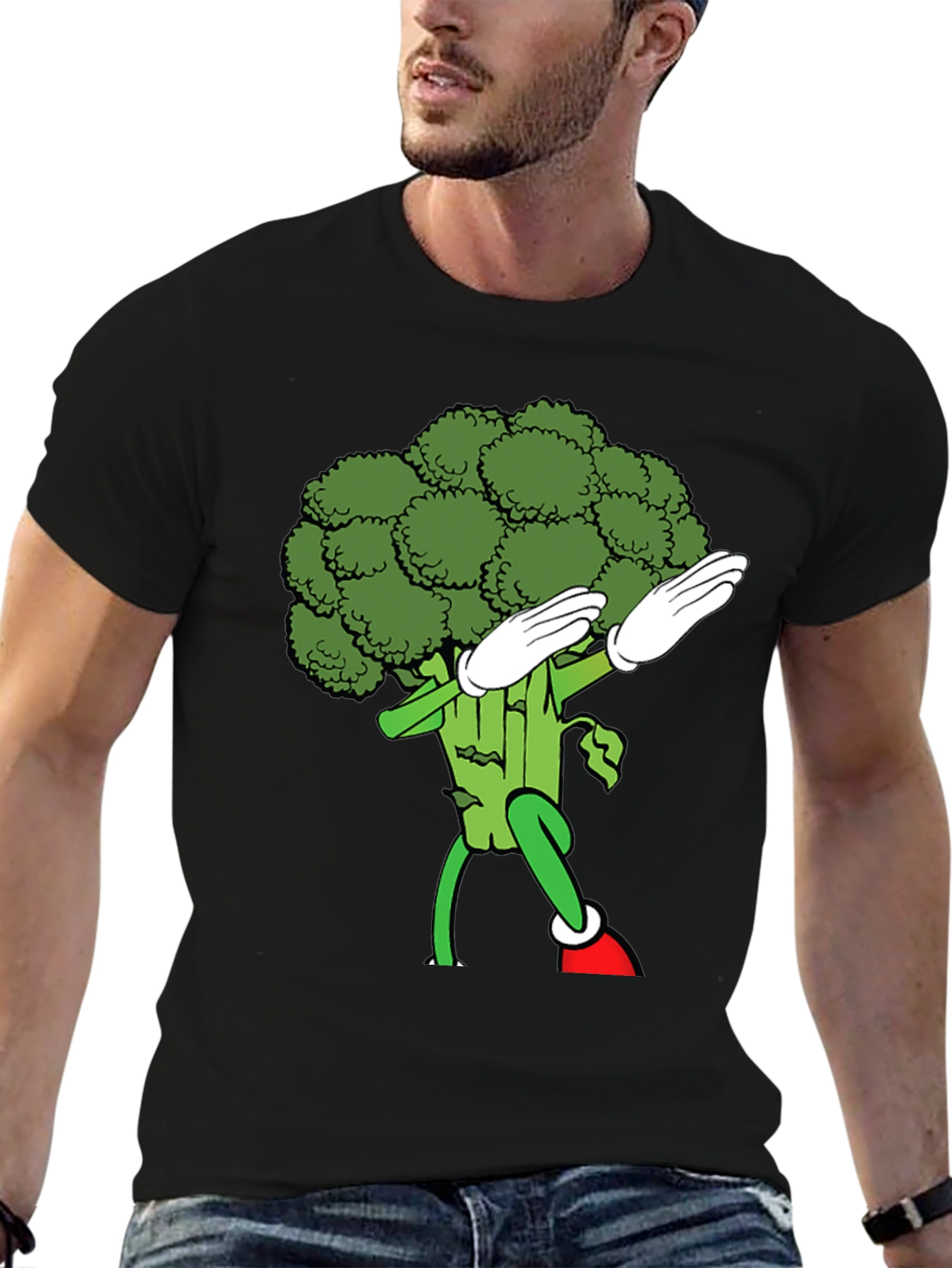 Dabbing Broccoli Graphic Tee