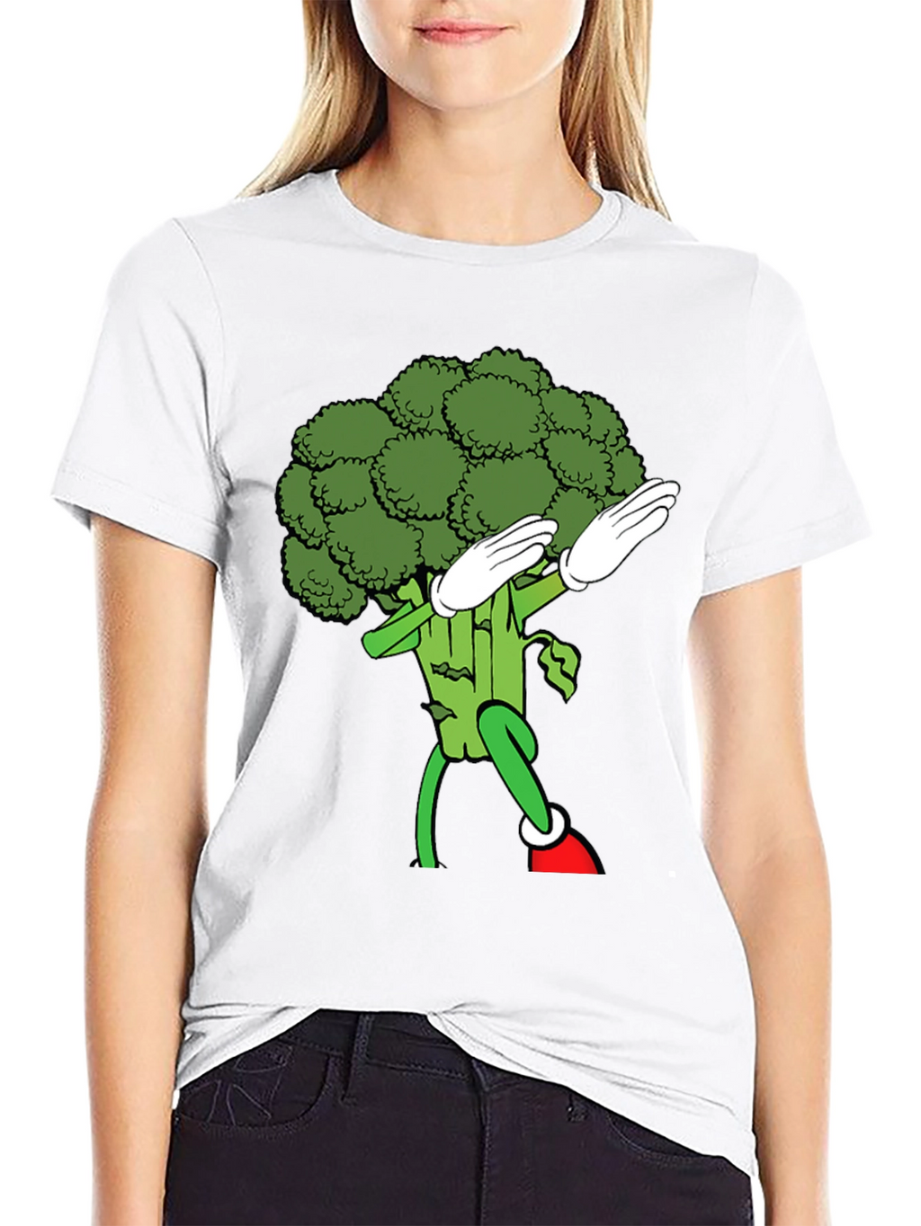 Dabbing Broccoli Graphic Tee