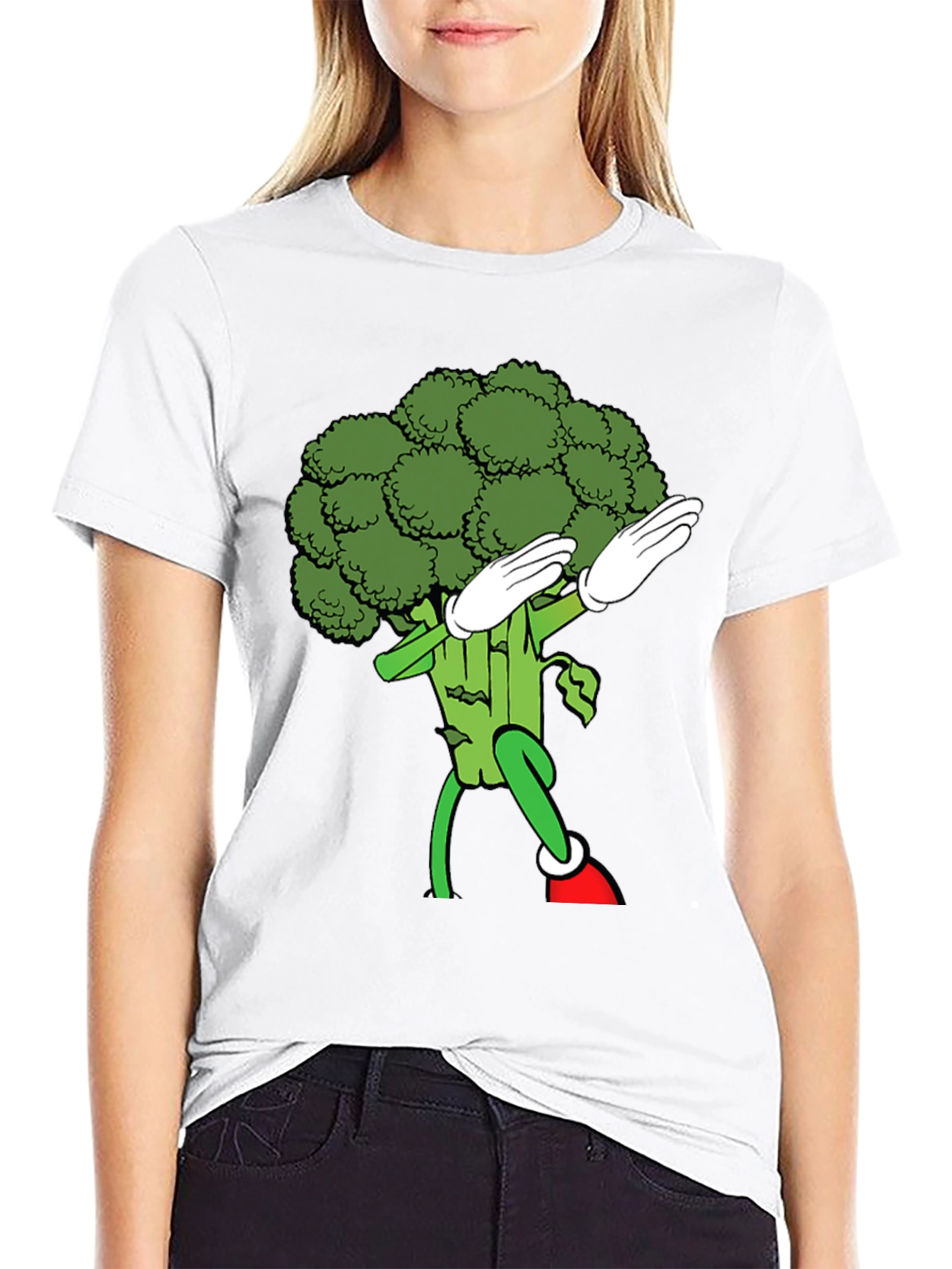 Dabbing Broccoli Graphic Tee