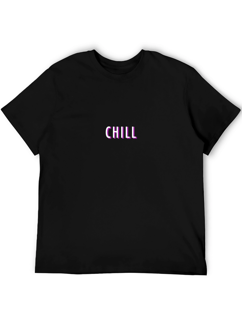 Chill Black Crew Neck T-Shirt
