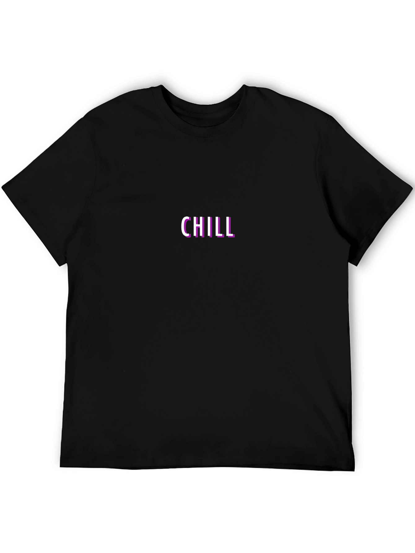 Chill Black Crew Neck T-Shirt