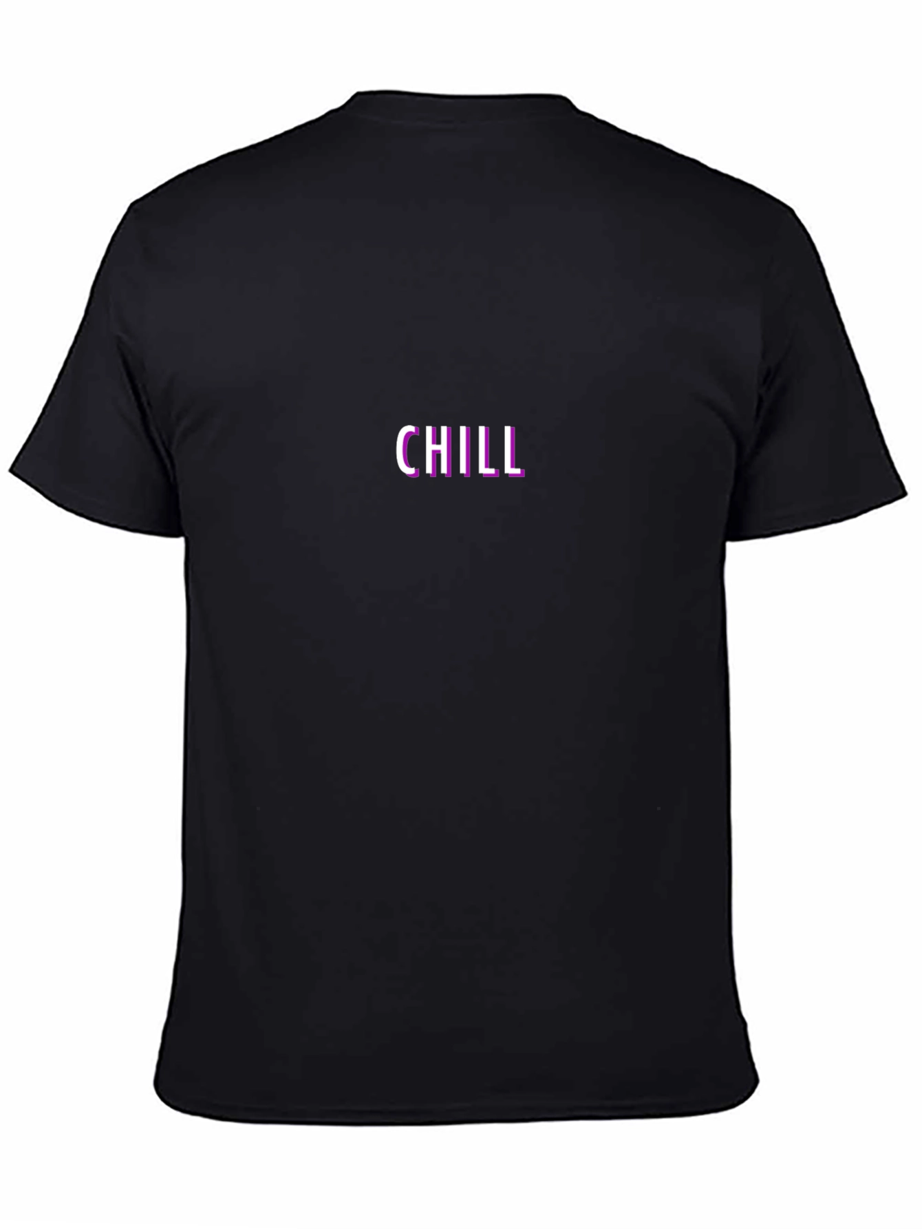 Chill Black Crew Neck T-Shirt