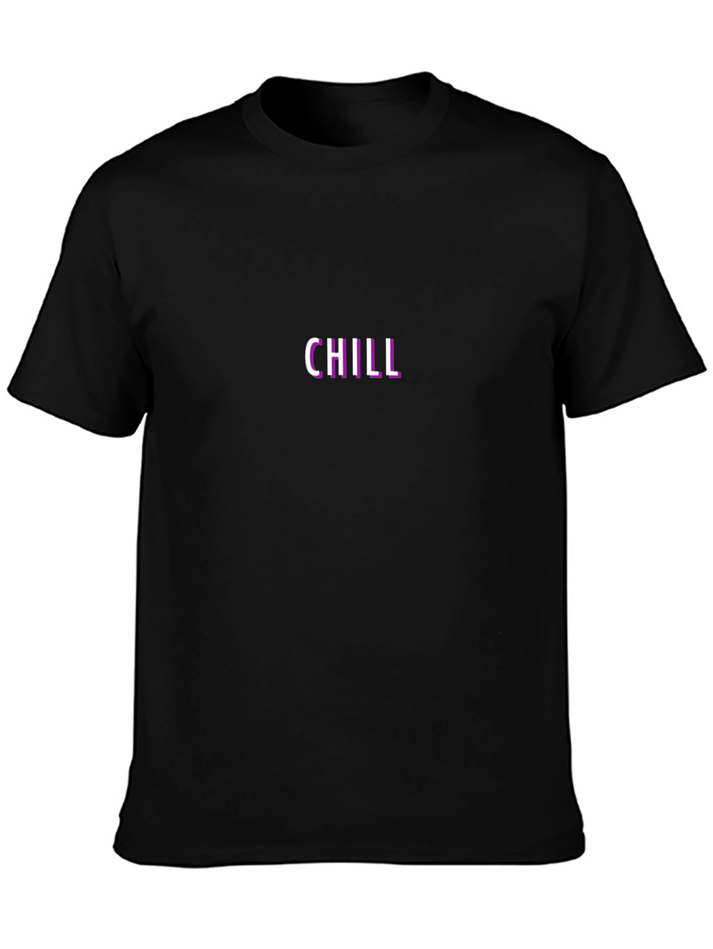 Chill Black Crew Neck T-Shirt