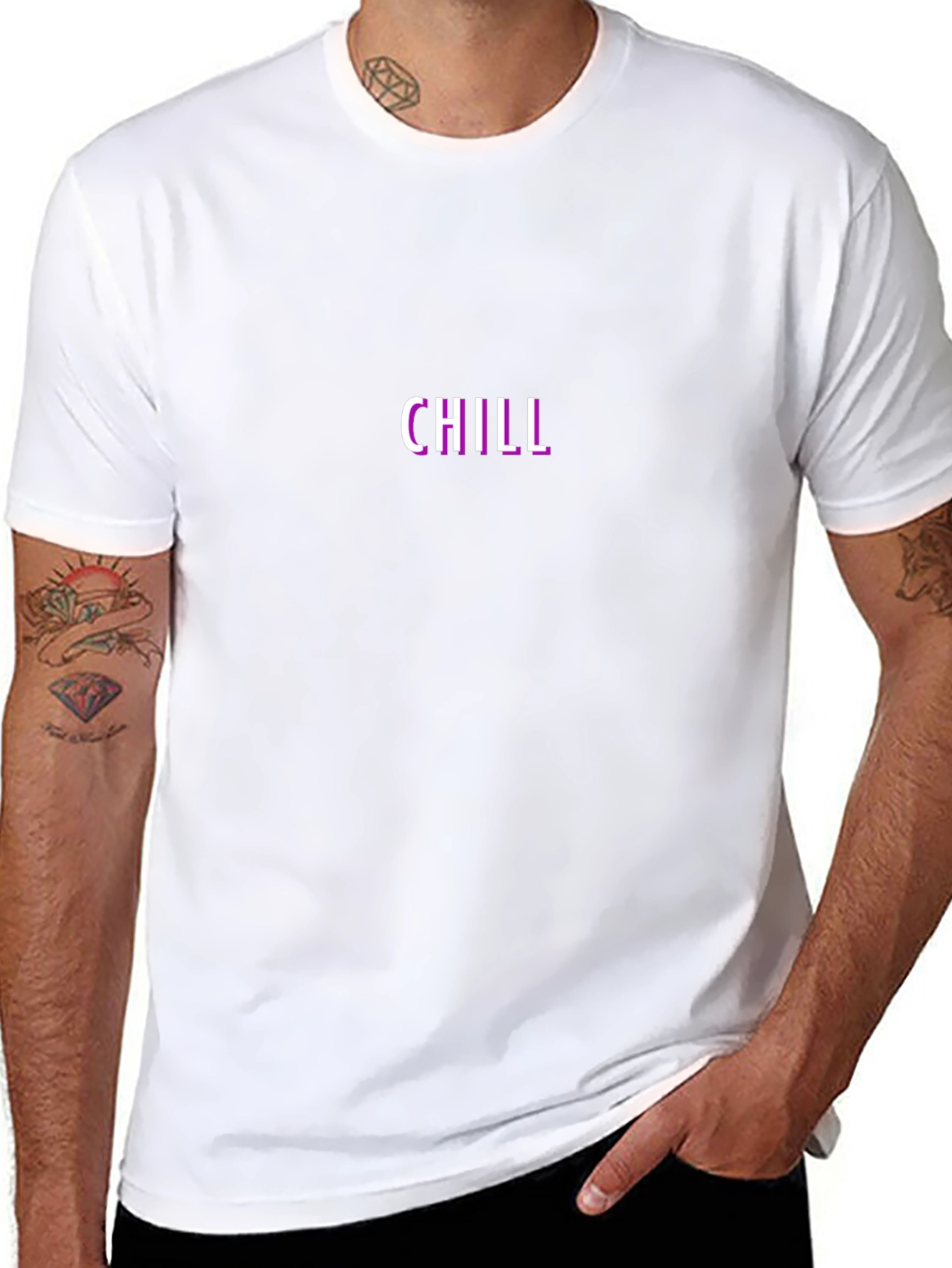 Chill Black Crew Neck T-Shirt