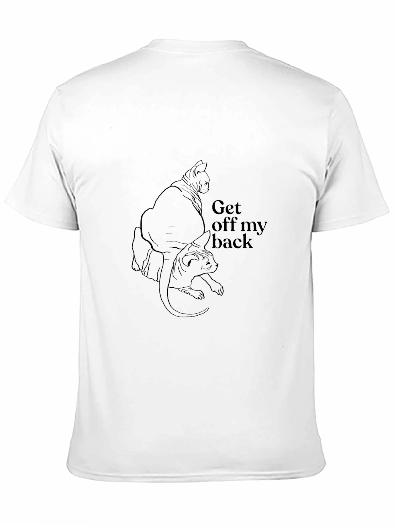 Black Cat Silhouette Graphic Tee