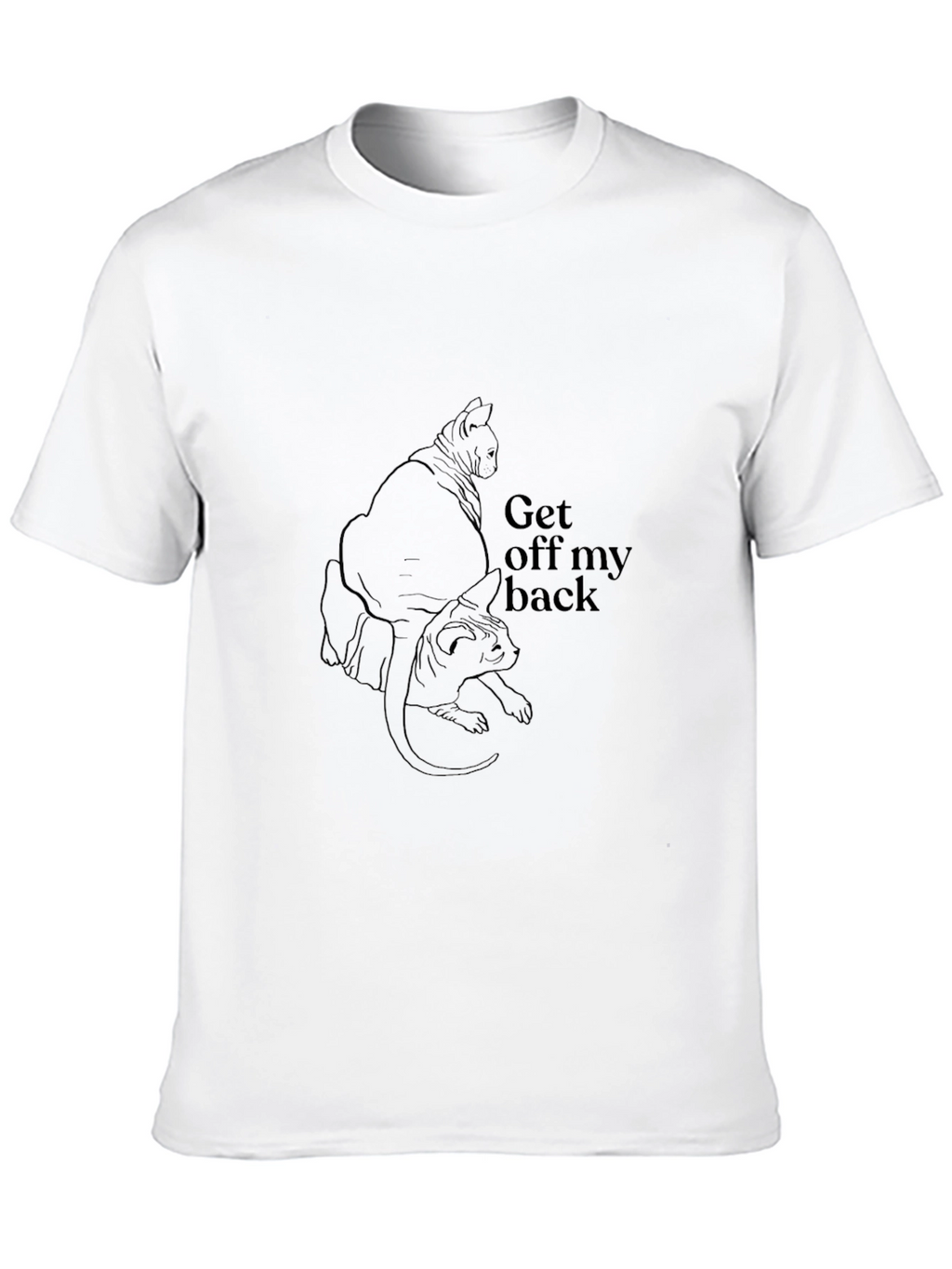 Black Cat Silhouette Graphic Tee