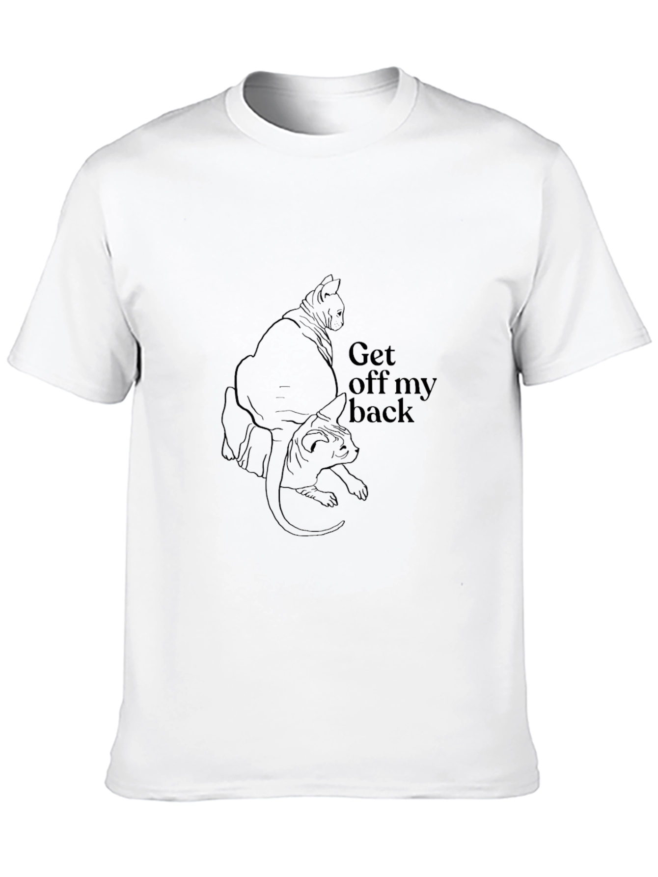 Black Cat Silhouette Graphic Tee