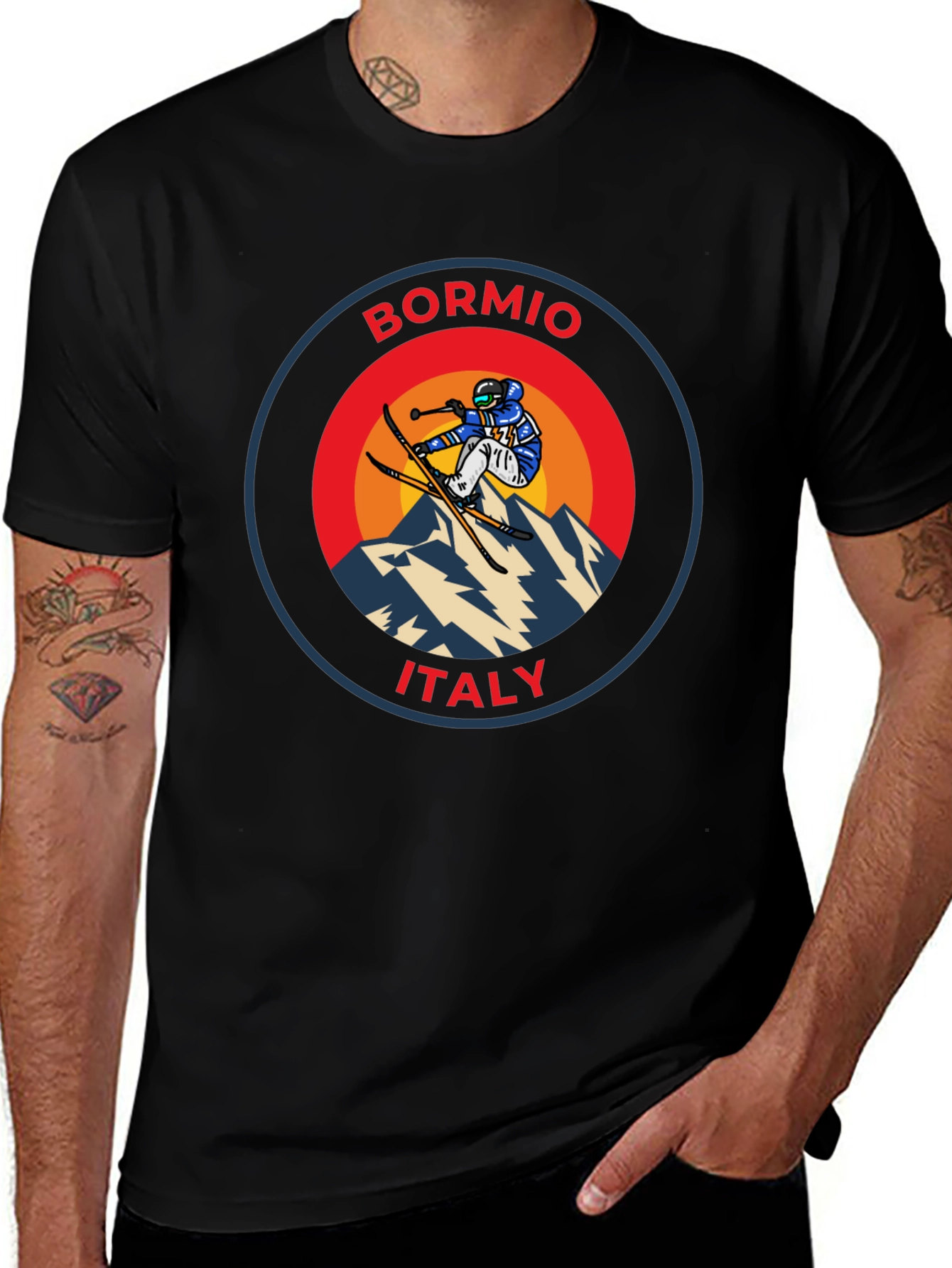 Bormio Italy Skiing T-Shirt