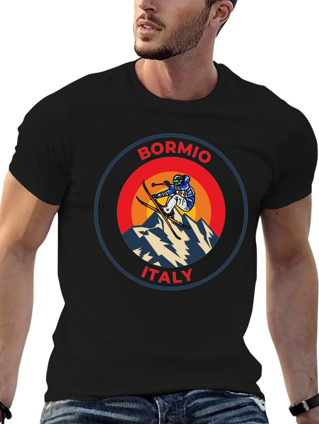 Bormio Italy Skiing T-Shirt