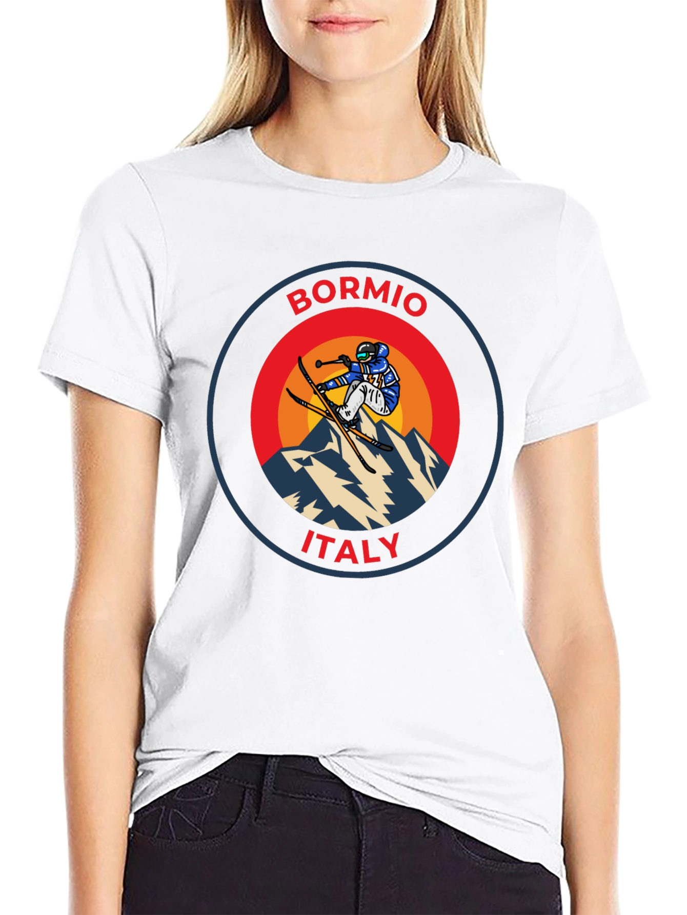 Bormio Italy Skiing T-Shirt