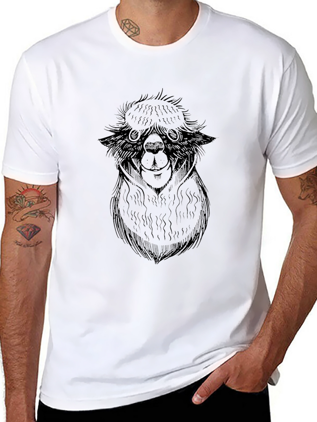 Alpaca Graphic Tee - Soft Cotton Blend