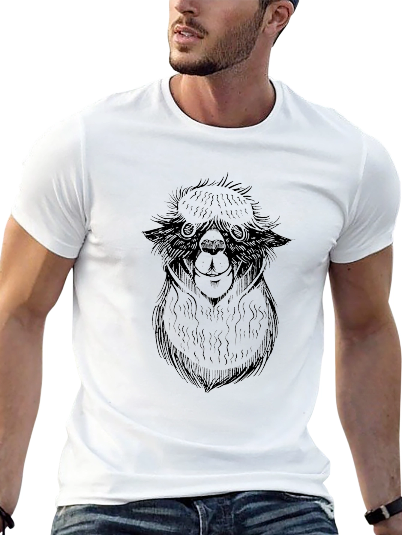 Alpaca Graphic Tee - Soft Cotton Blend
