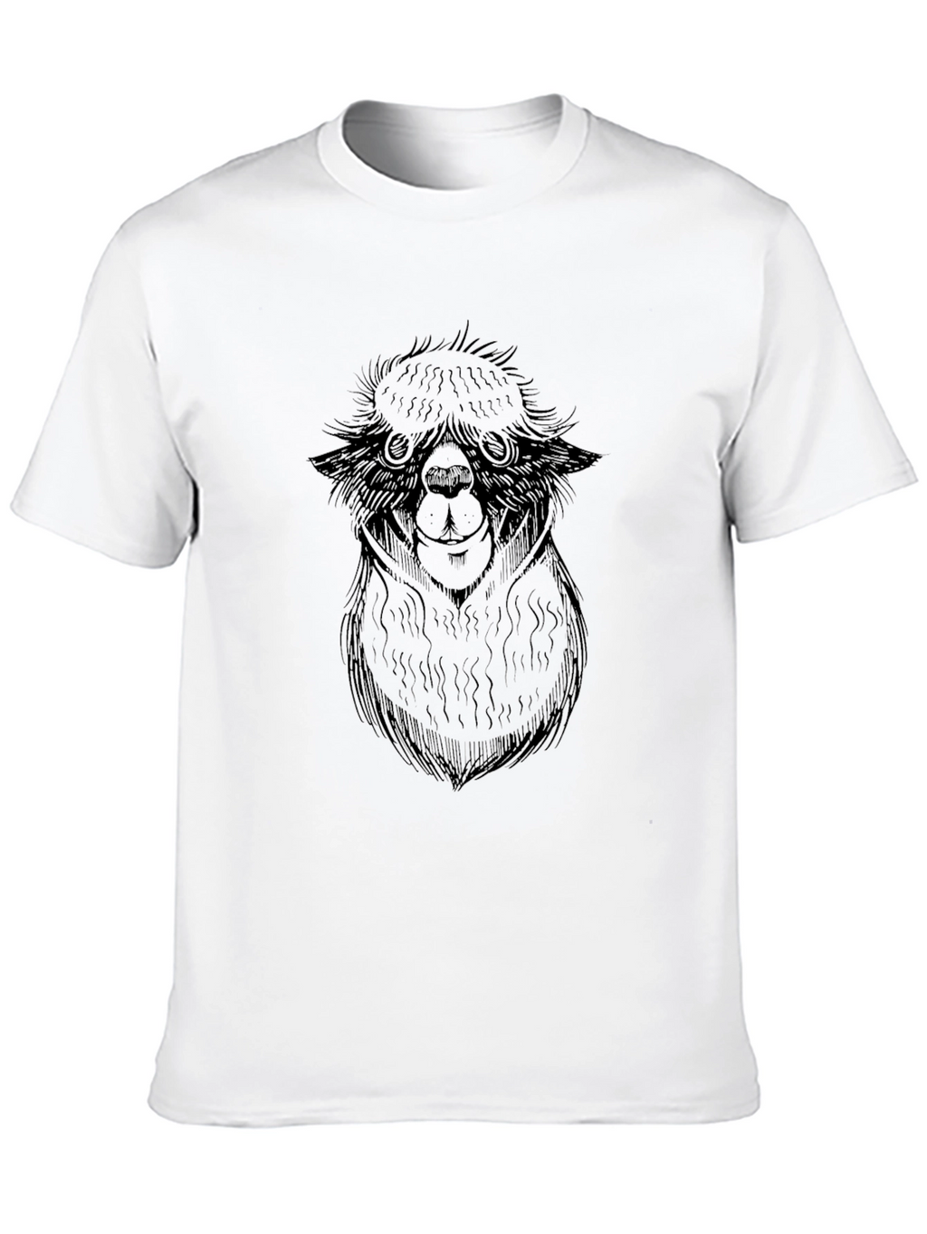 Alpaca Graphic Tee - Soft Cotton Blend