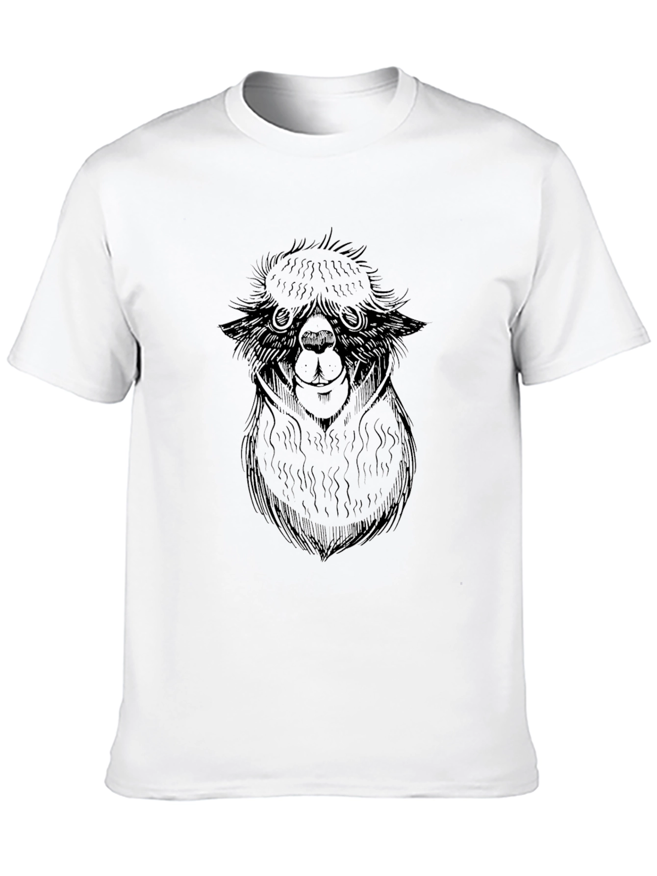 Alpaca Graphic Tee - Soft Cotton Blend