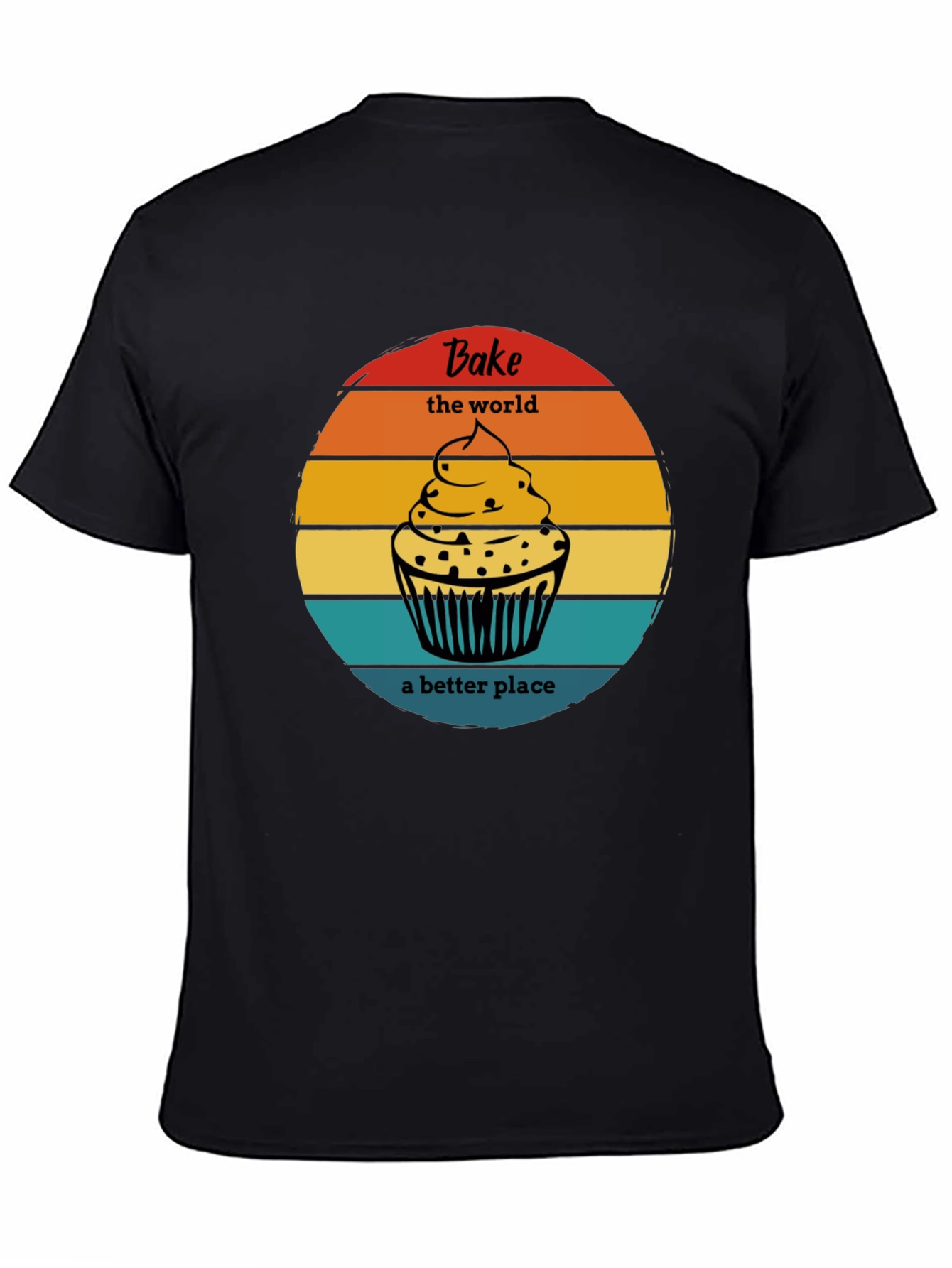 Bake the World Tee - Cupcake Graphic T-Shirt