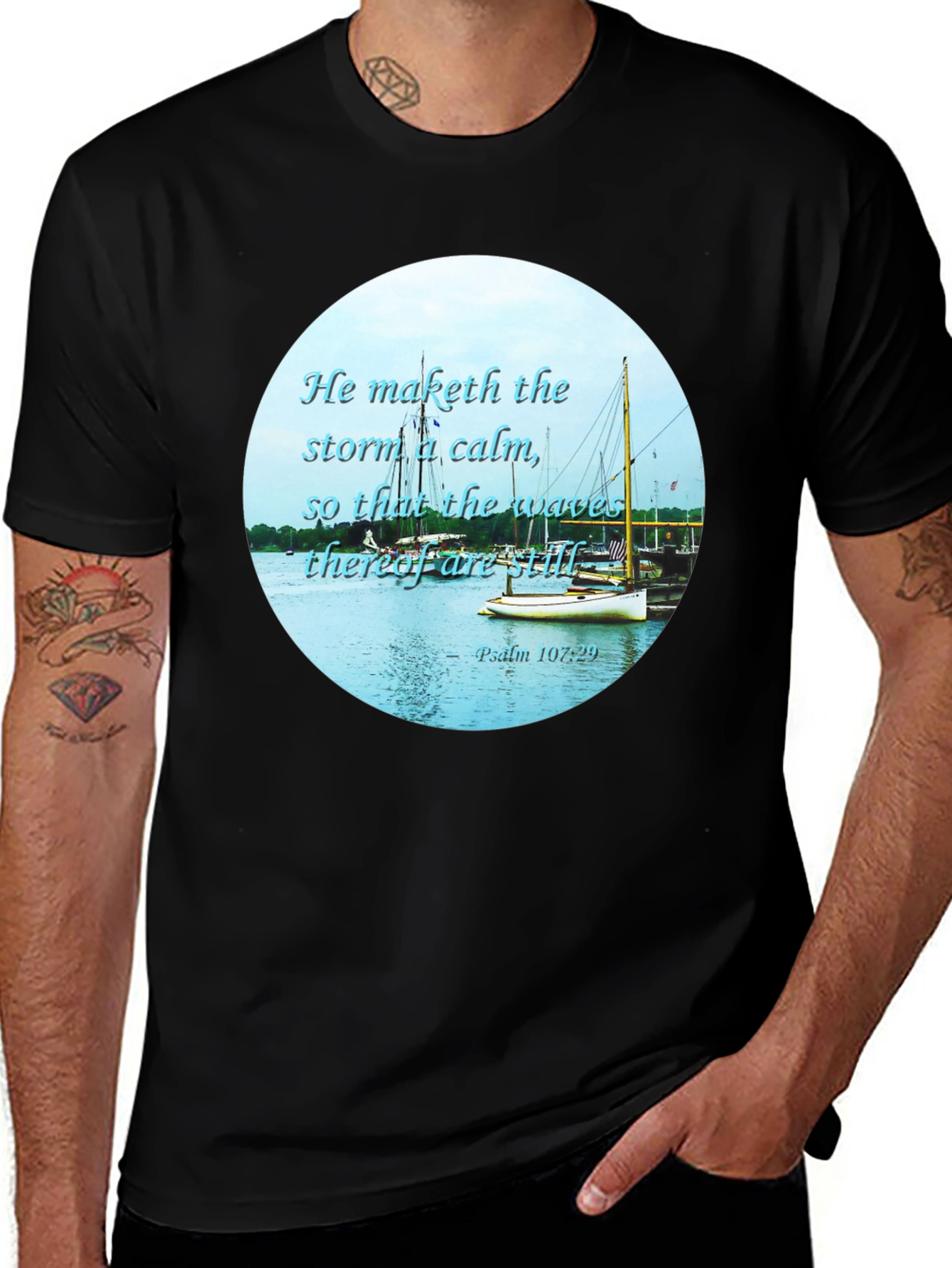 Faith-Based Graphic T-Shirt - Calm The Storm