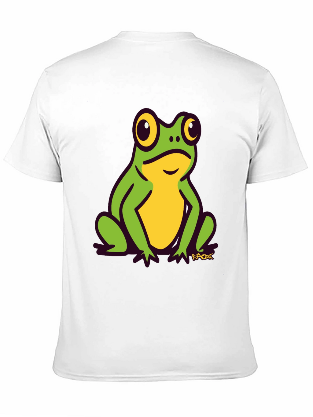 Frog Graphic Tee - Black Cotton T-Shirt